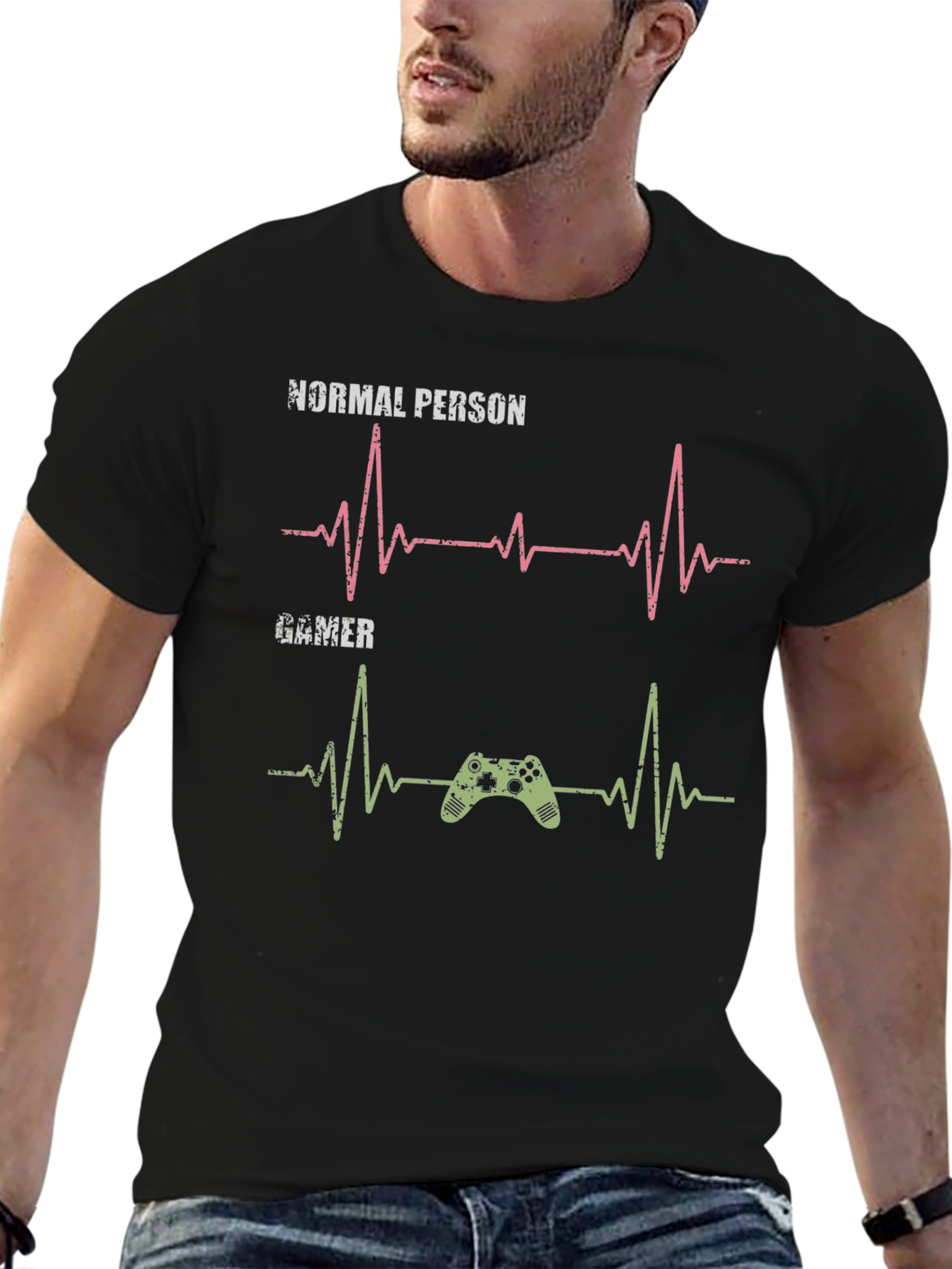 Gamer Heartbeat T-Shirt - Gaming Lover Gift