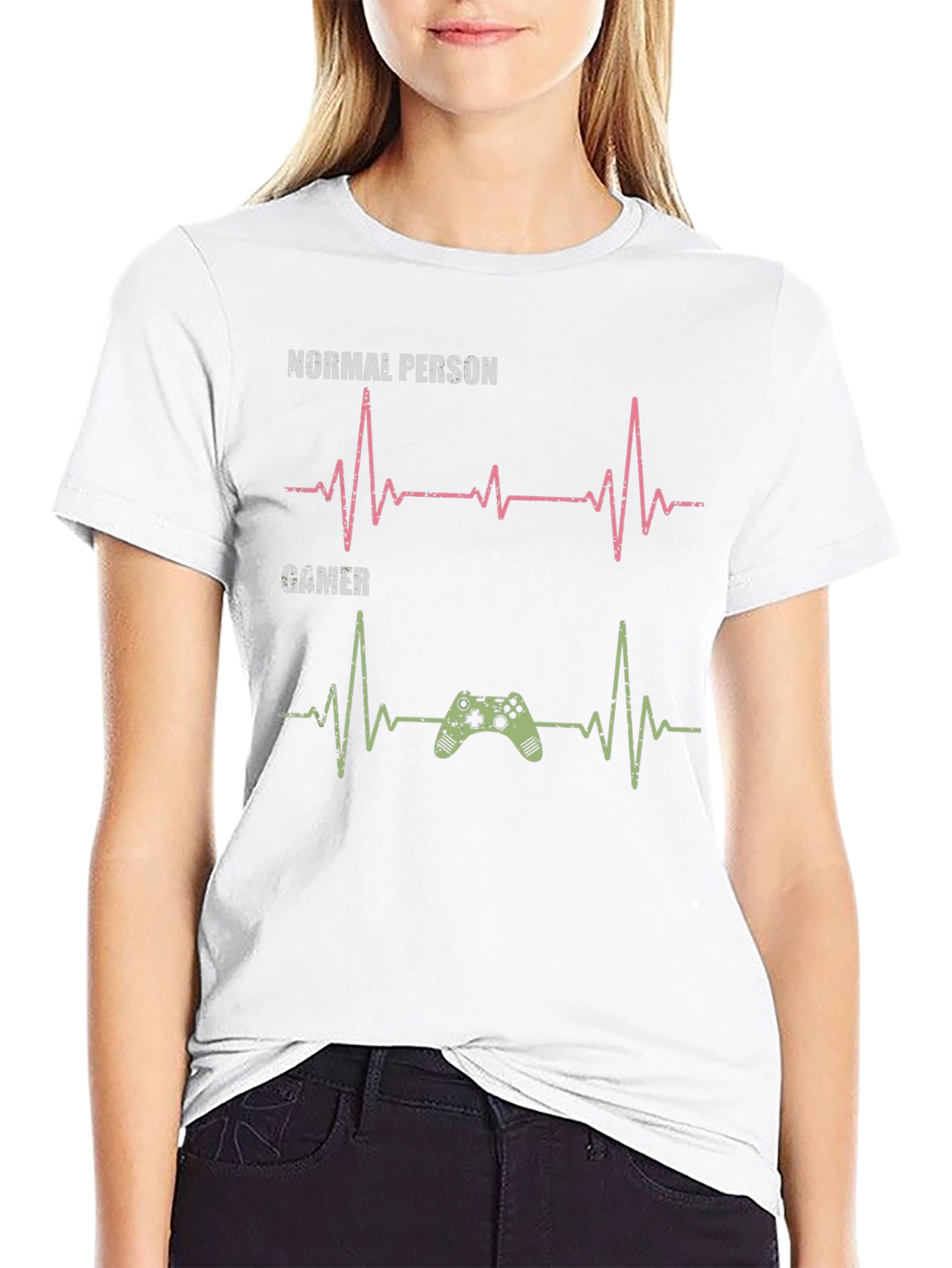 Gamer Heartbeat T-Shirt - Gaming Lover Gift