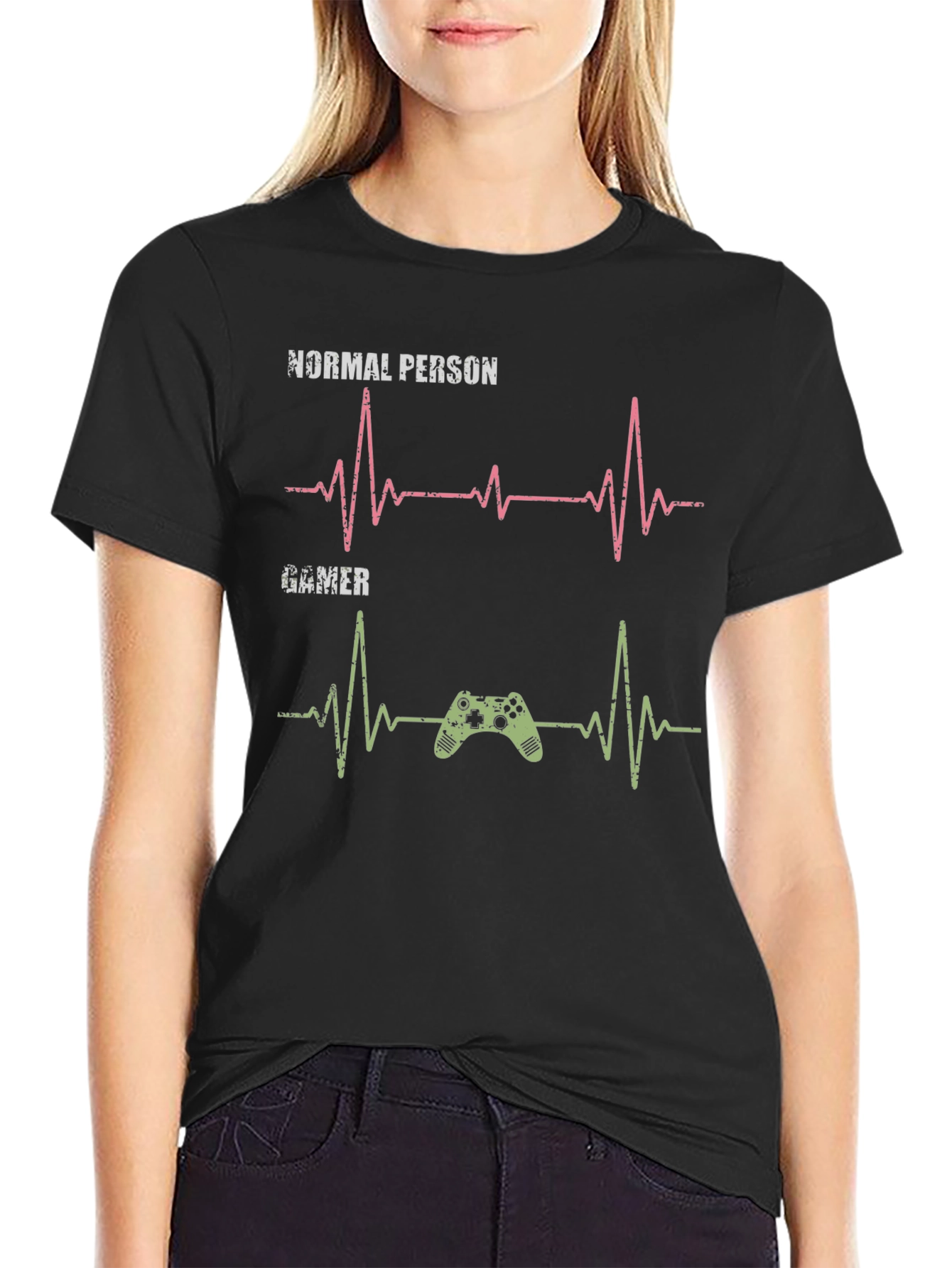 Gamer Heartbeat T-Shirt - Gaming Lover Gift