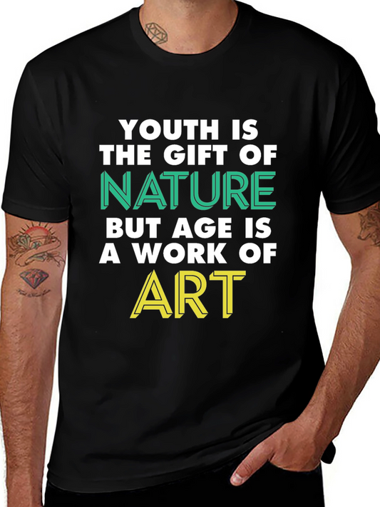 Youth & Age Graphic T-Shirt - Nature & Art Design