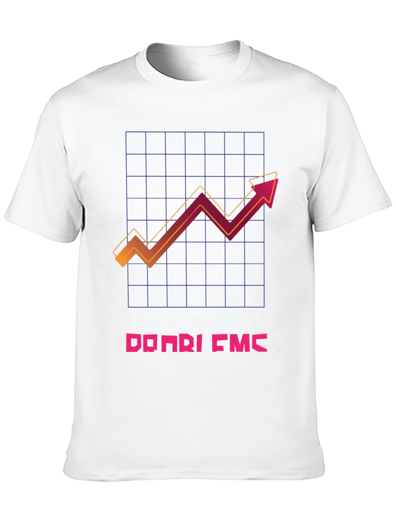 Trendy Black T-Shirt with Graphic Chart Design