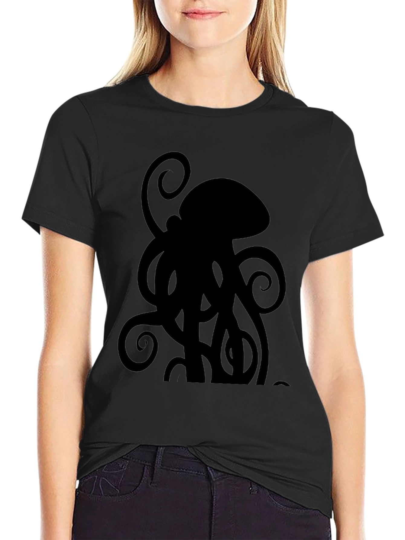 Black Octopus Graphic Tee