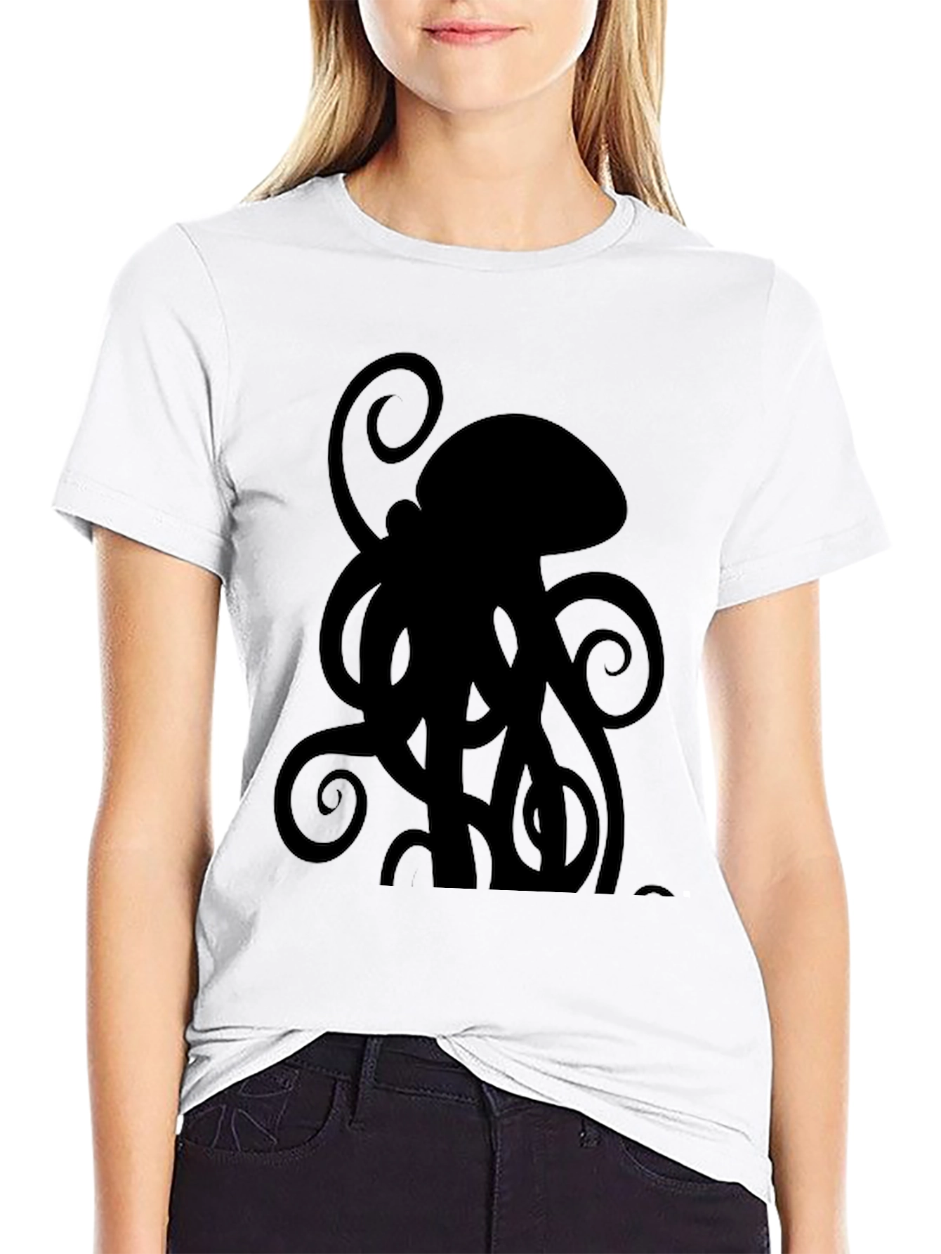 Black Octopus Graphic Tee