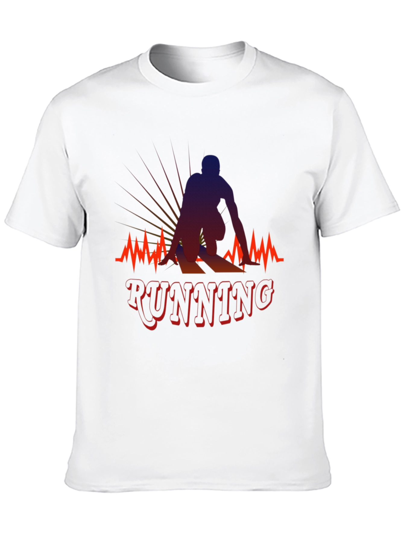 Running Silhouette Graphic T-Shirt - Black
