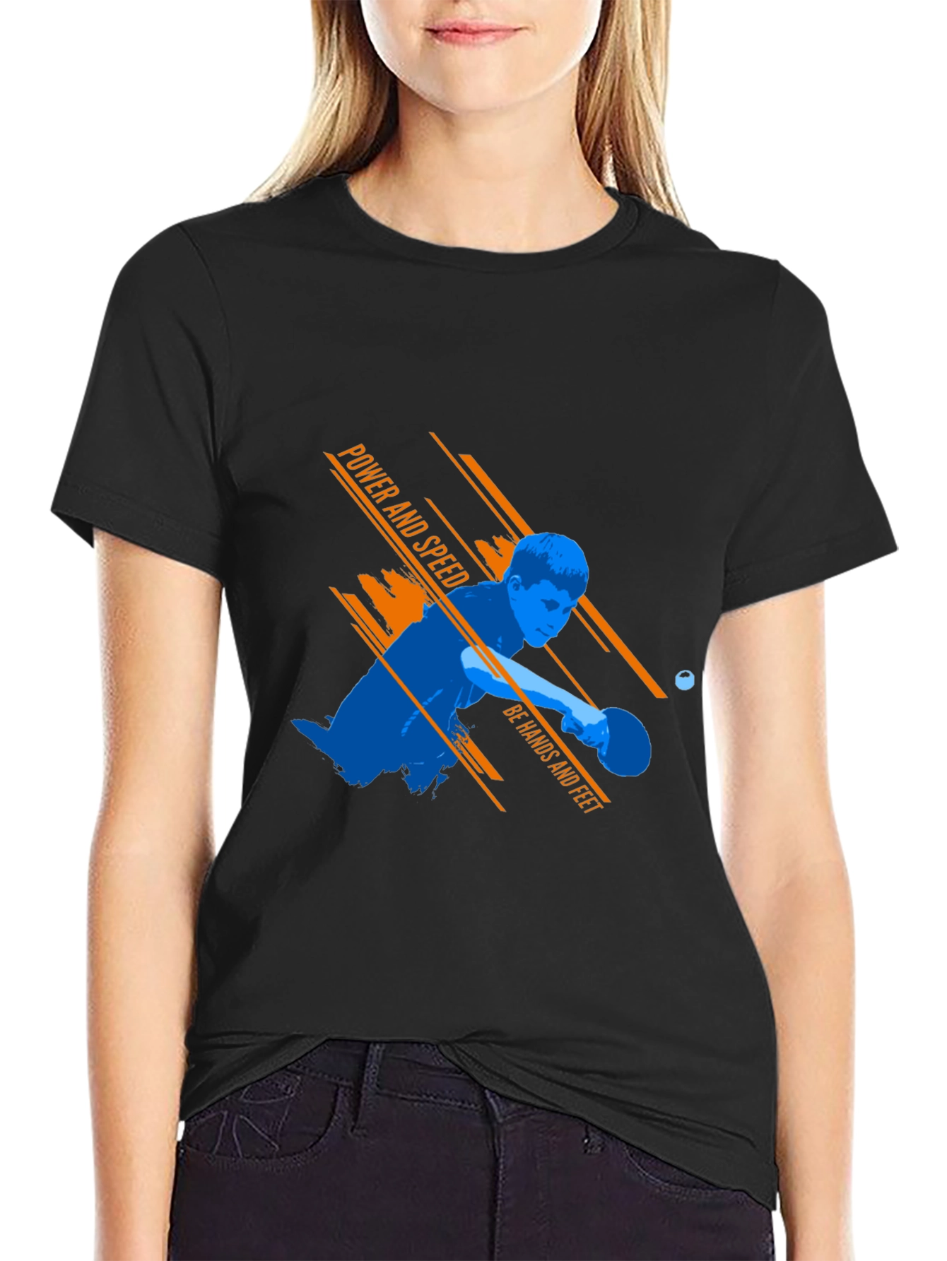 Power & Speed Table Tennis Graphic Tee
