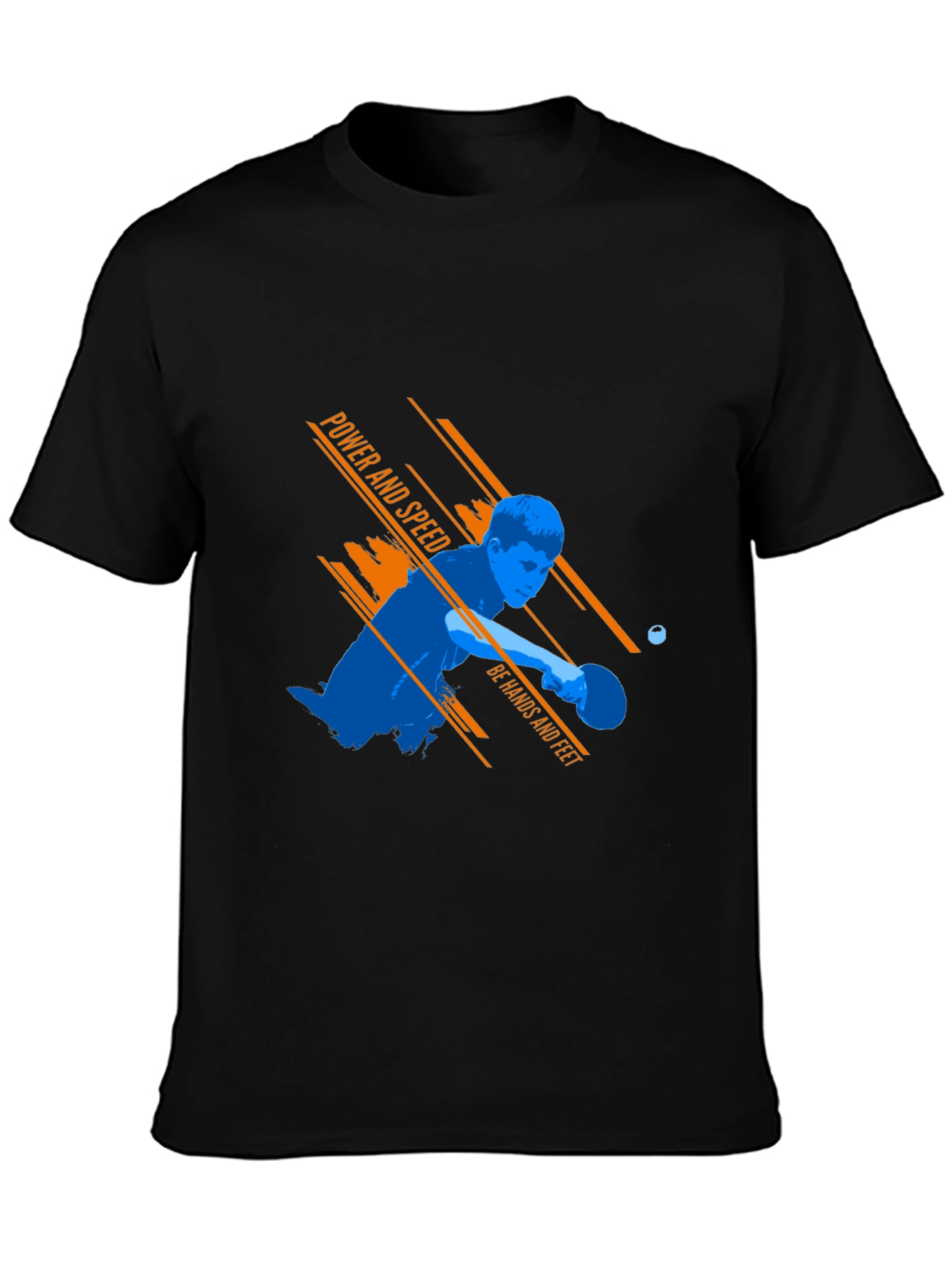 Power & Speed Table Tennis Graphic Tee