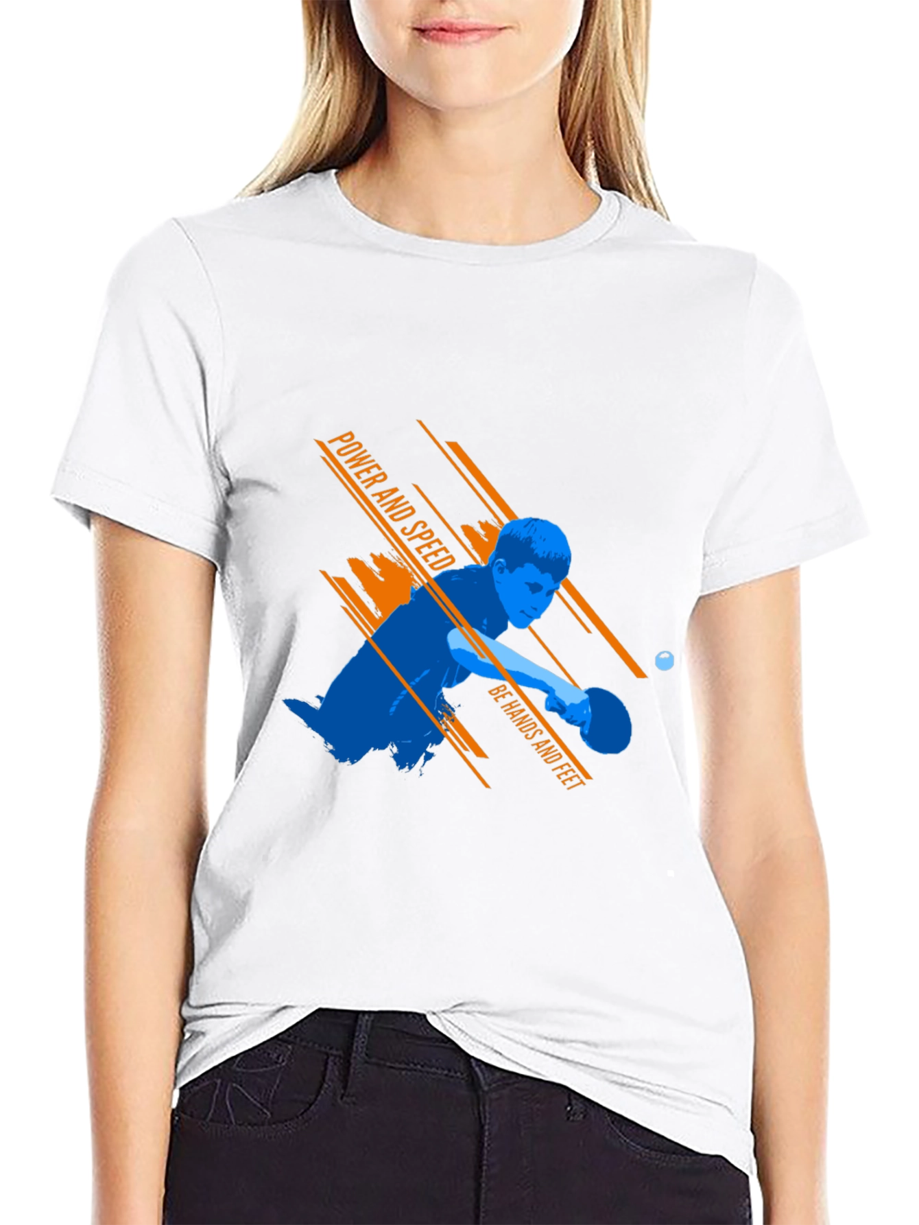 Power & Speed Table Tennis Graphic Tee