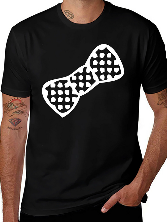 Geometric Bow Tie Graphic T-Shirt