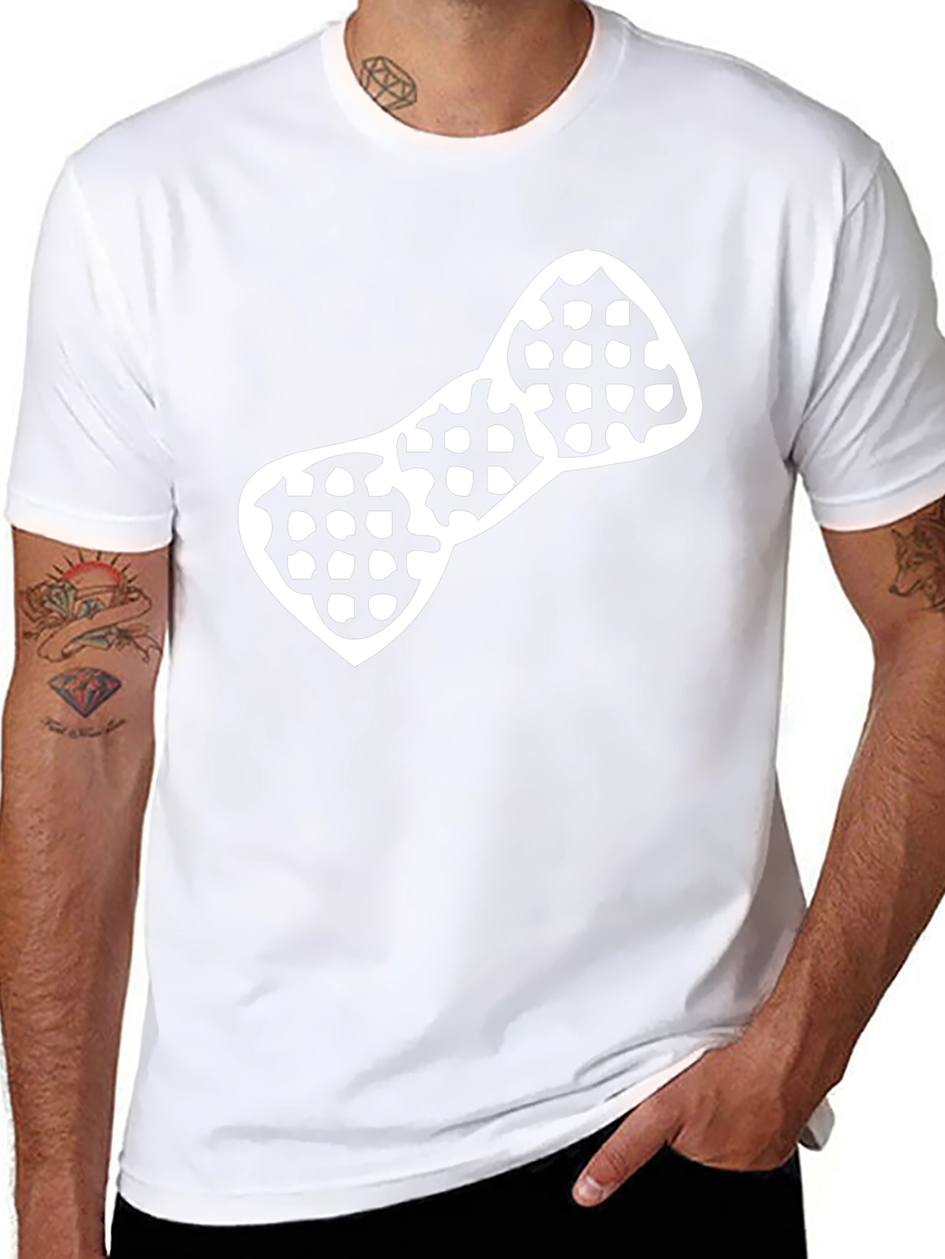 Geometric Bow Tie Graphic T-Shirt