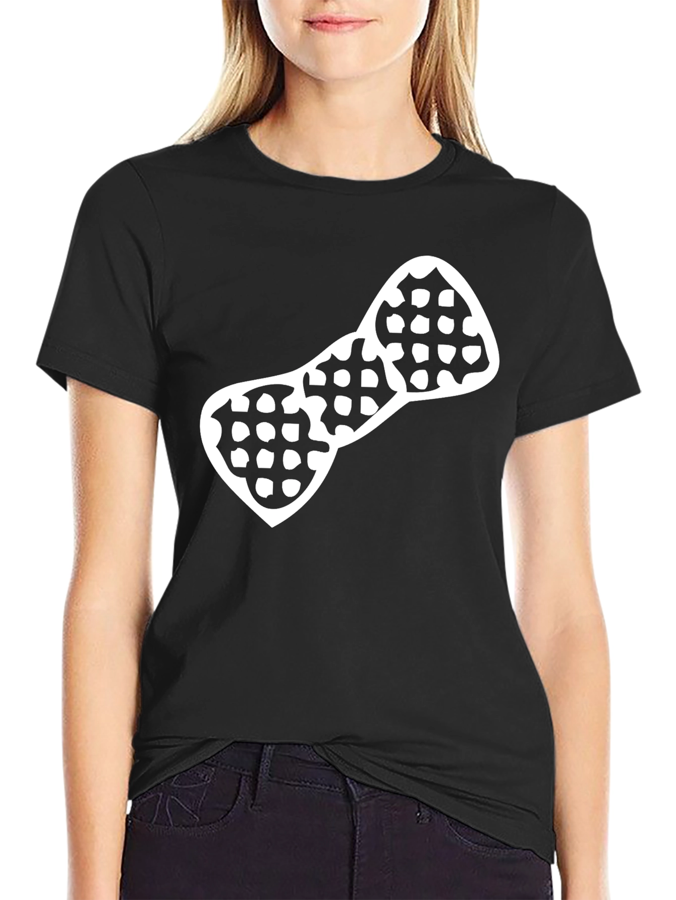 Geometric Bow Tie Graphic T-Shirt