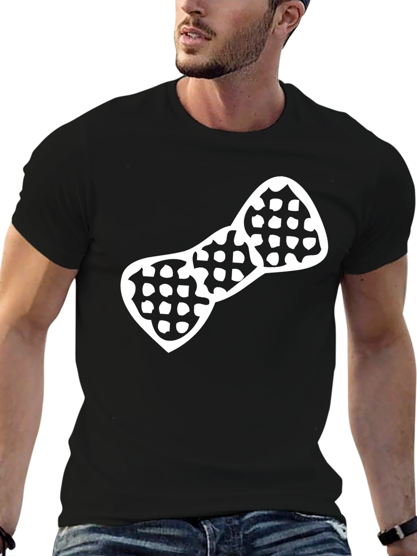 Geometric Bow Tie Graphic T-Shirt