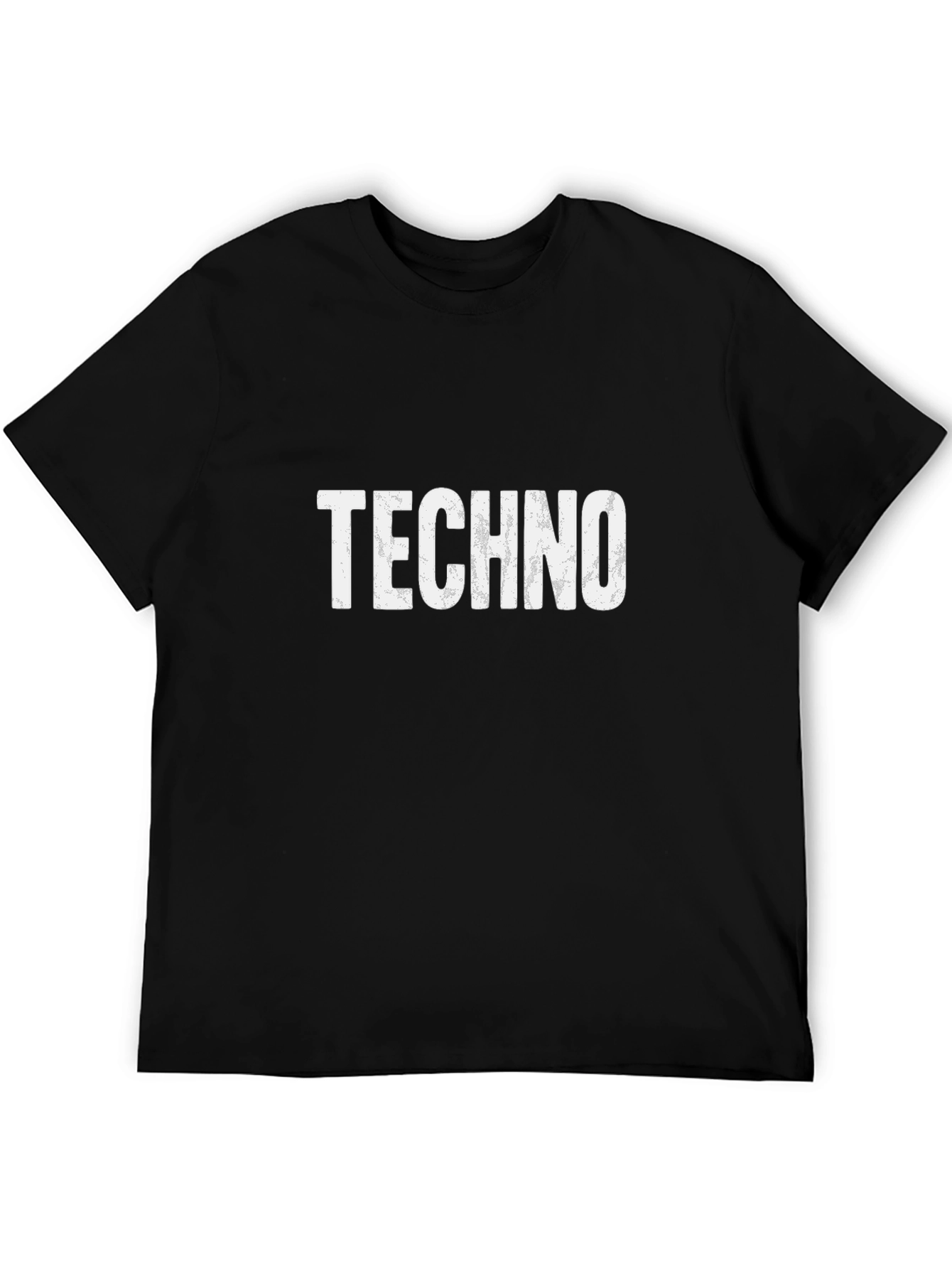 Techno Graphic T-Shirt - Classic Crew Neck Tee