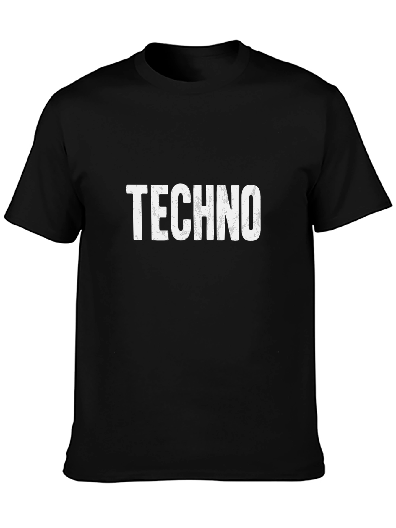 Techno Graphic T-Shirt - Classic Crew Neck Tee
