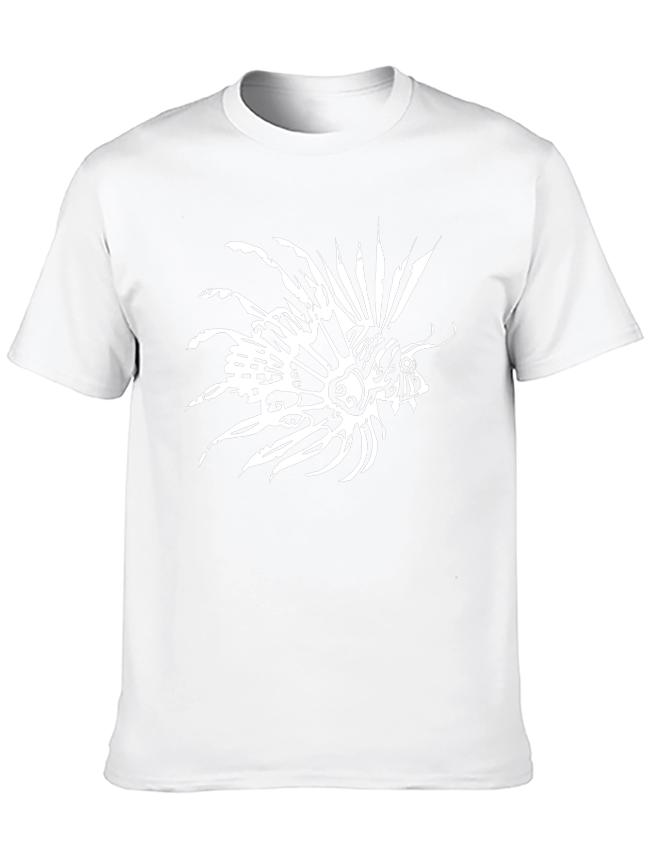 Lionfish Graphic Print Black T-Shirt