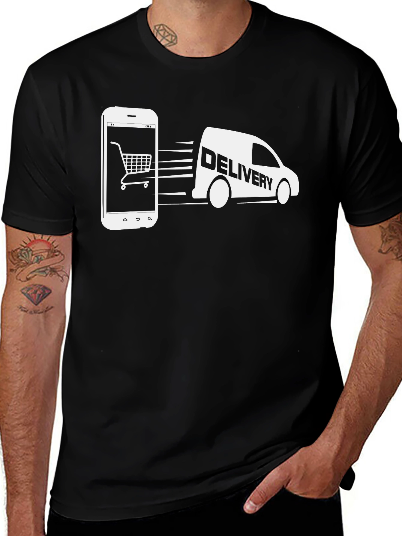 Delivery Service T-Shirt - Mobile Ordering Apparel