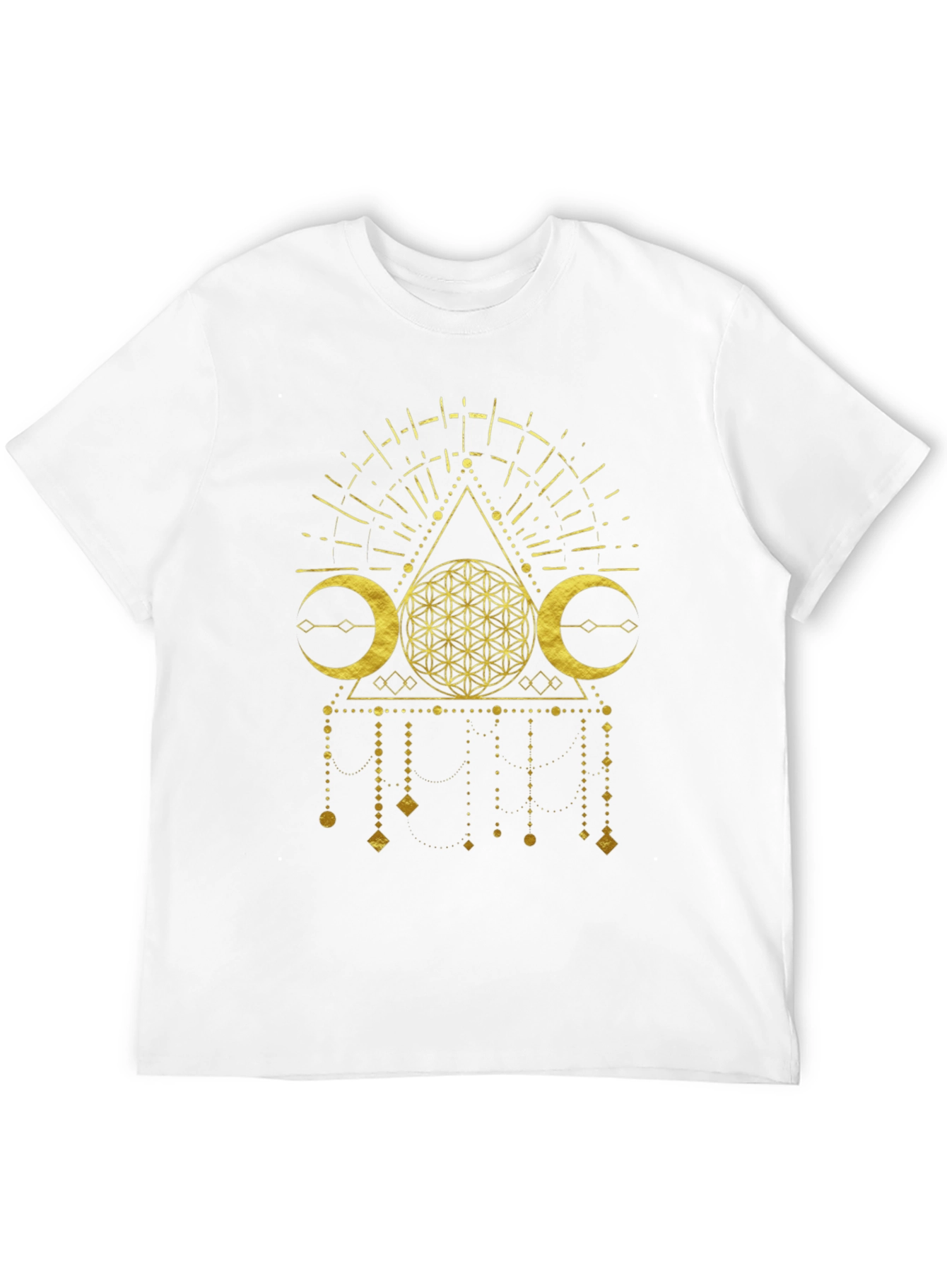 Mystic Gold Graphic Tee - Modern Occult Design