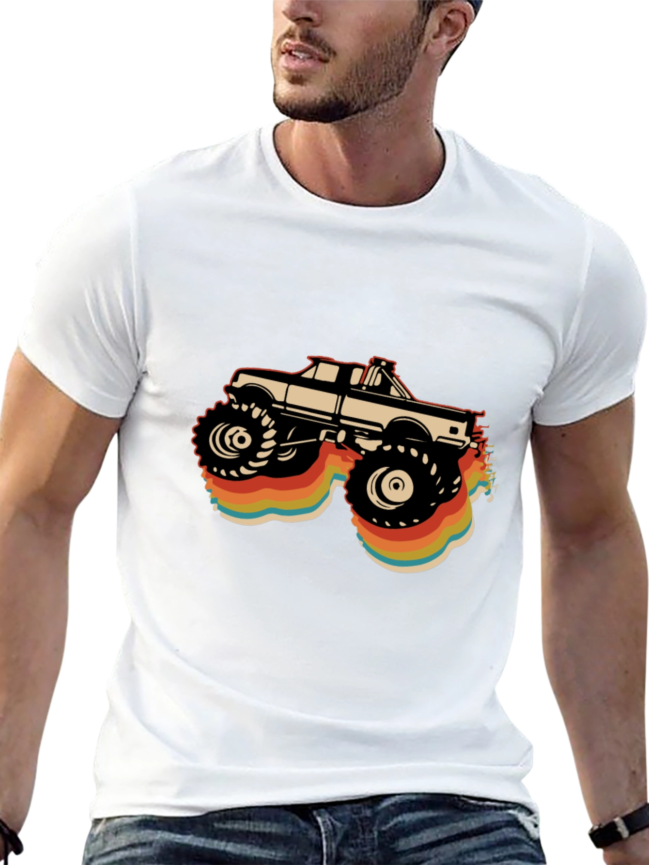 Retro Monster Truck Graphic T-Shirt