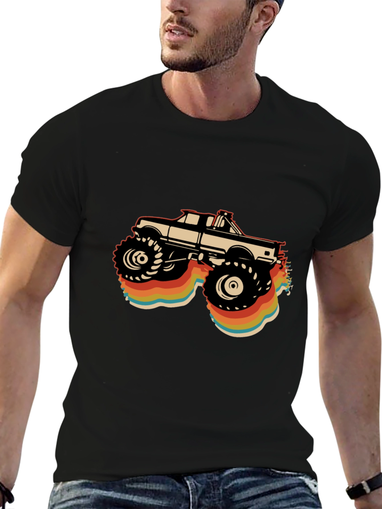 Retro Monster Truck Graphic T-Shirt