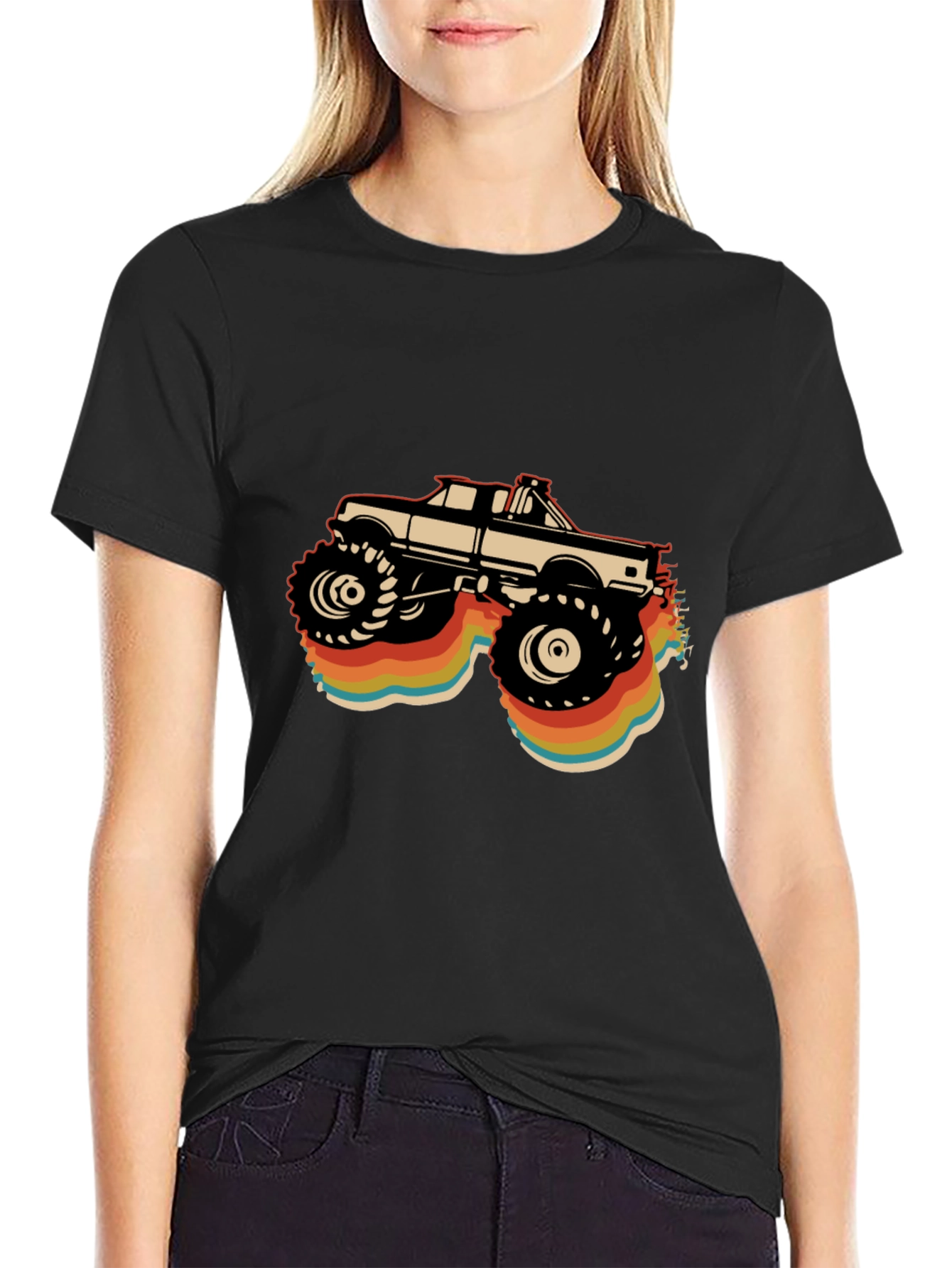 Retro Monster Truck Graphic T-Shirt