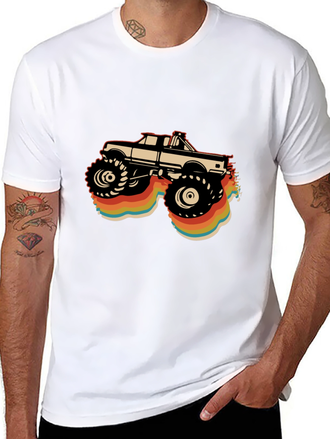 Retro Monster Truck Graphic T-Shirt