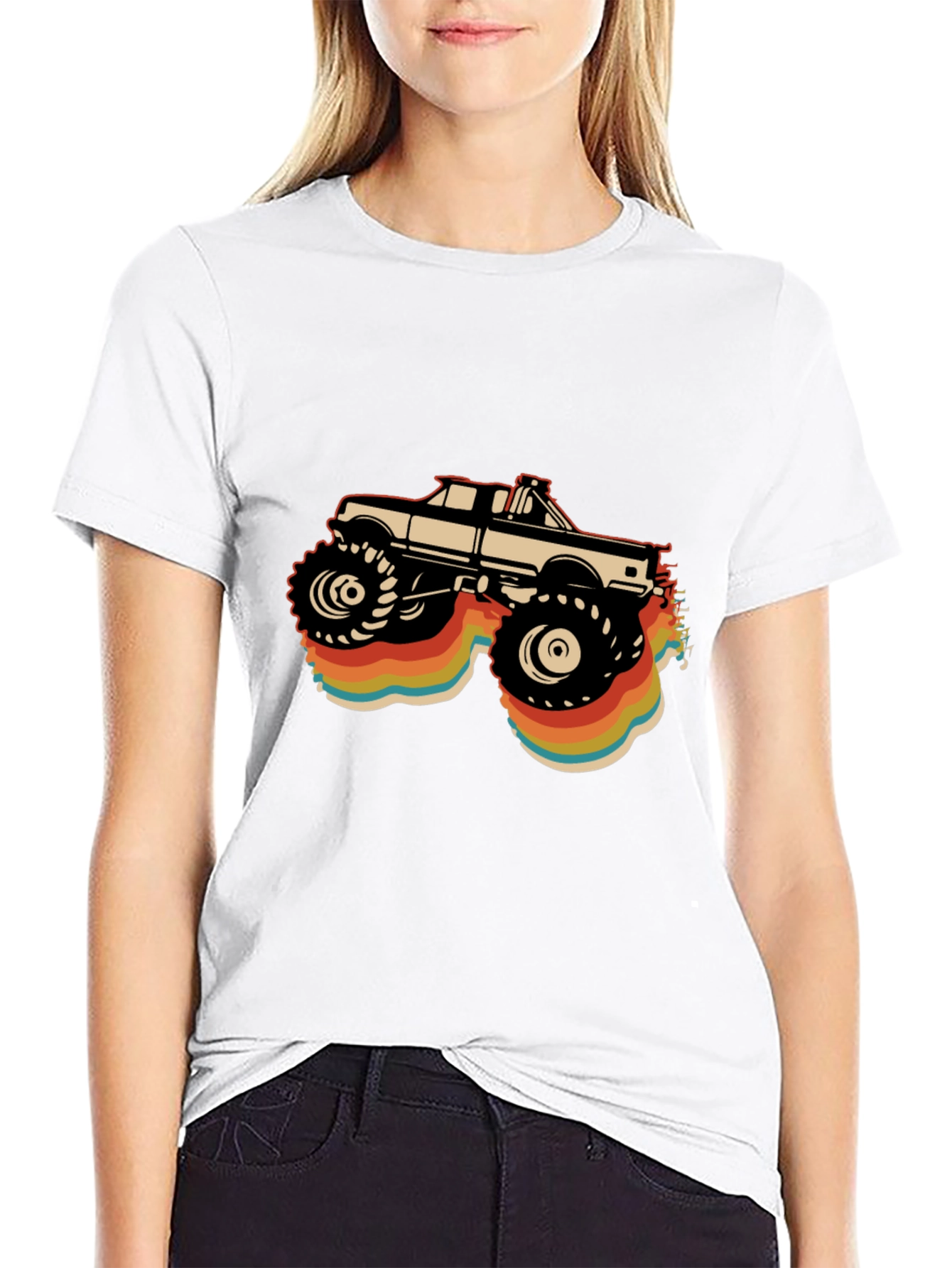 Retro Monster Truck Graphic T-Shirt