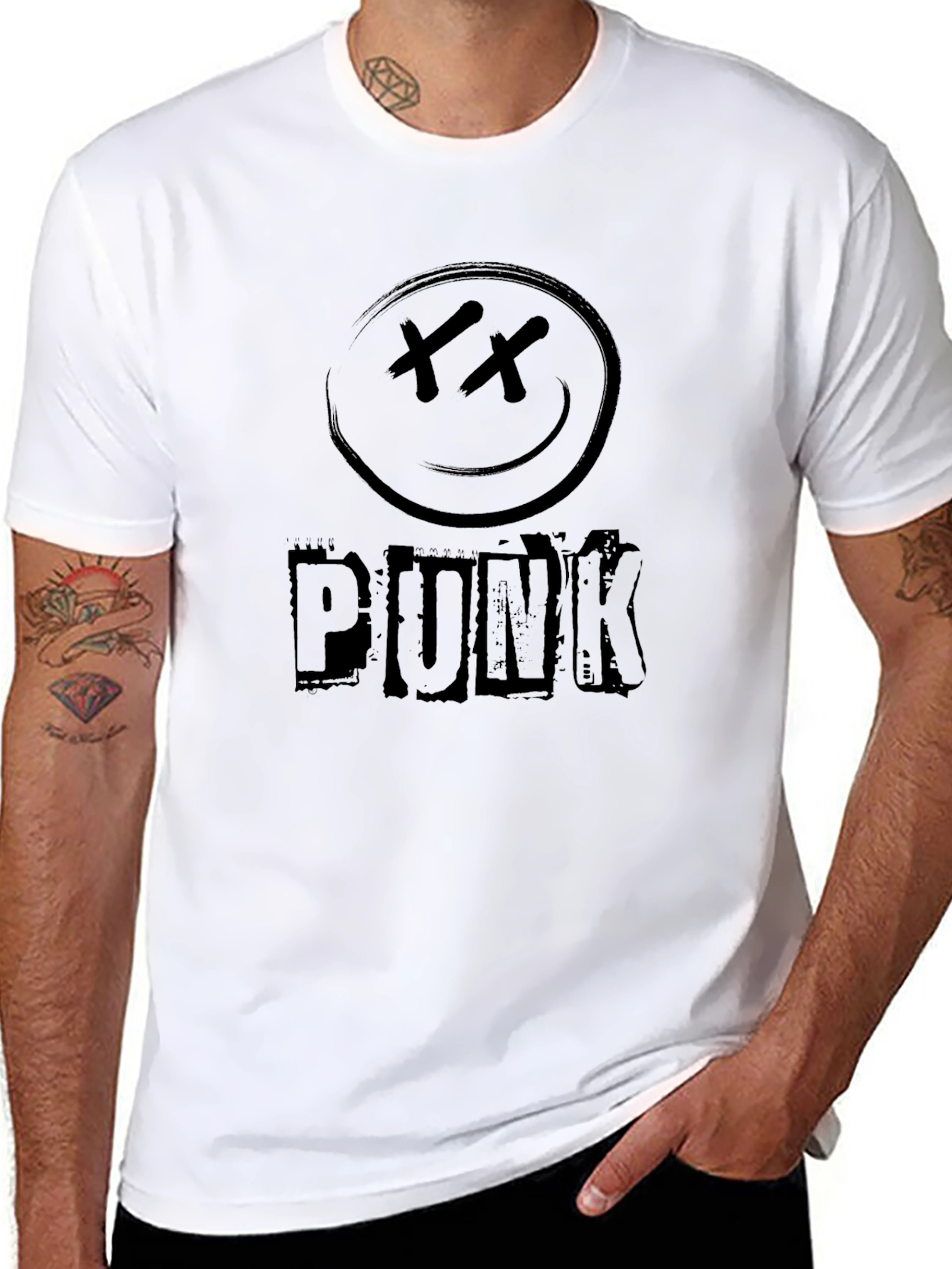 Edgy Punk Graphic Tee - Soft Cotton Blend