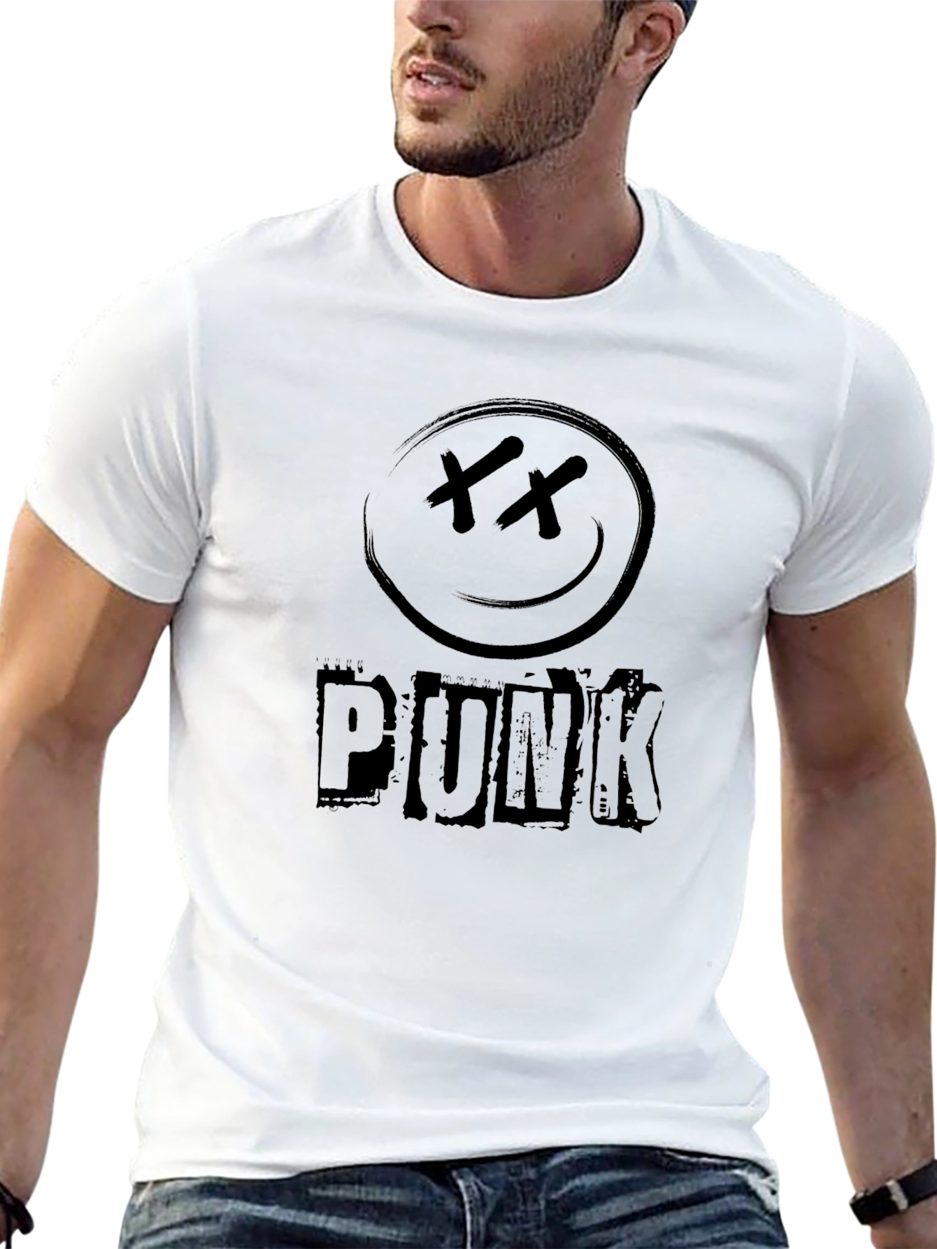 Edgy Punk Graphic Tee - Soft Cotton Blend