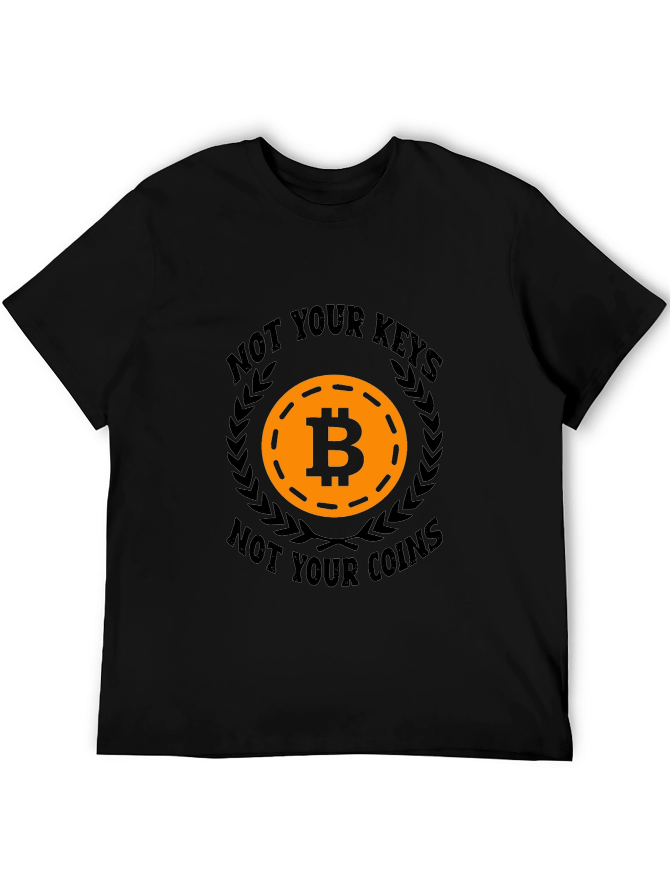 Bitcoin T-Shirt - Not Your Keys Not Your Coins