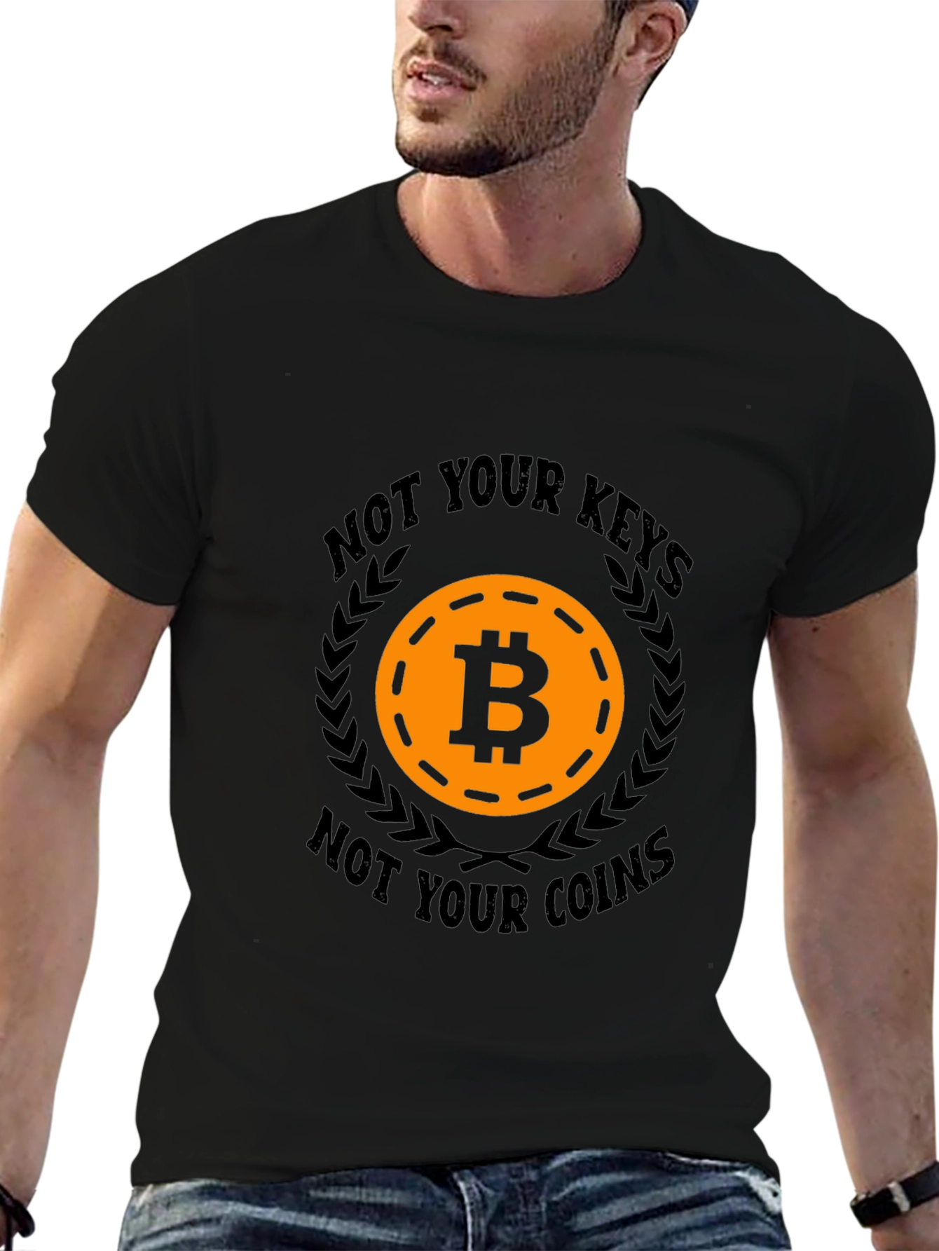 Bitcoin T-Shirt - Not Your Keys Not Your Coins