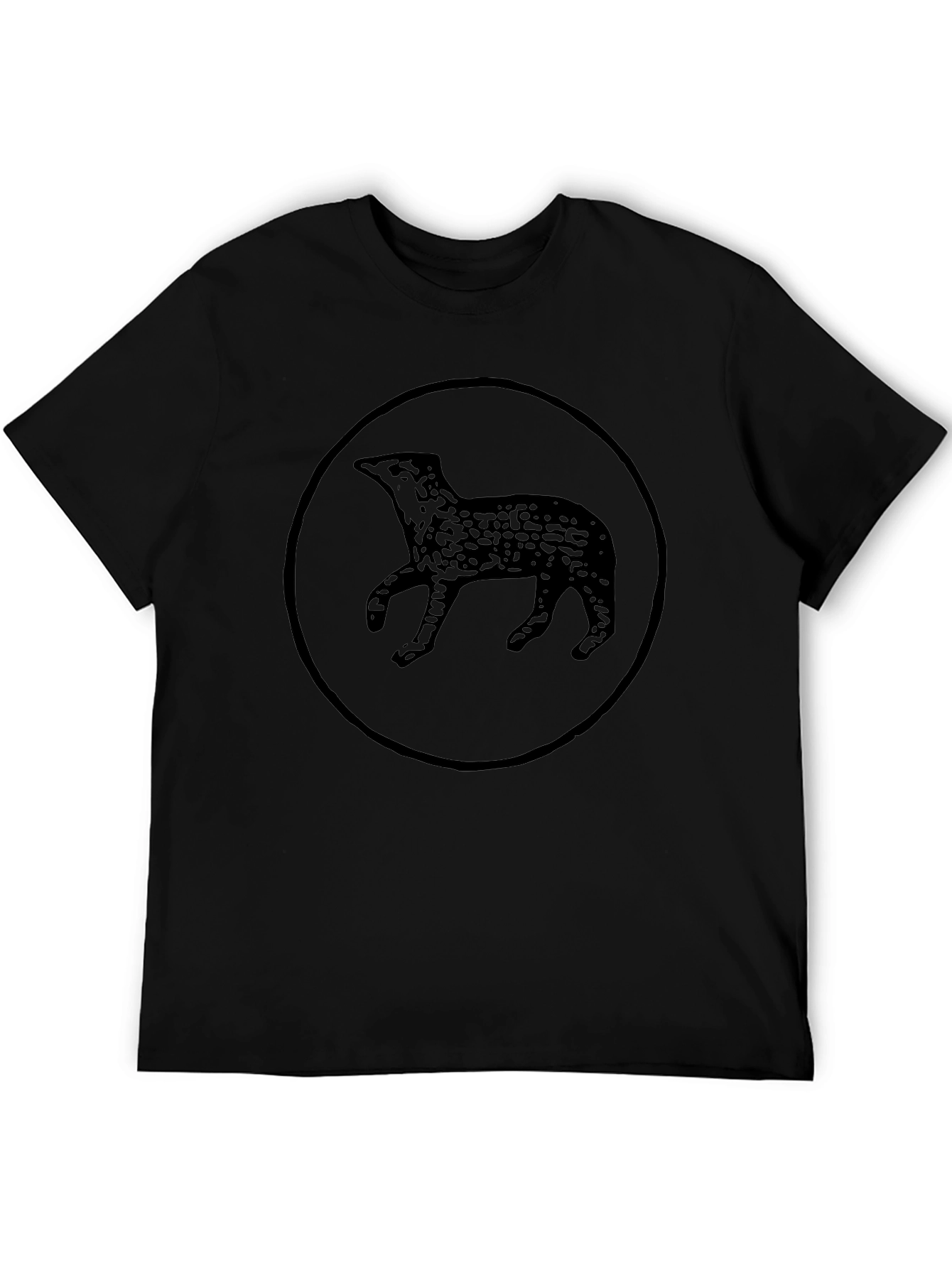 Mens Black Graphic Tee - Otter Design