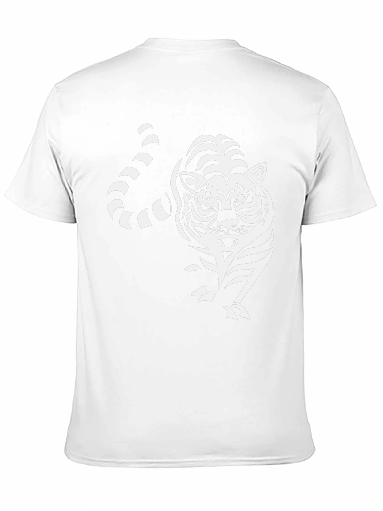 Tiger Graphic Print Tee - Stylish Black T-Shirt