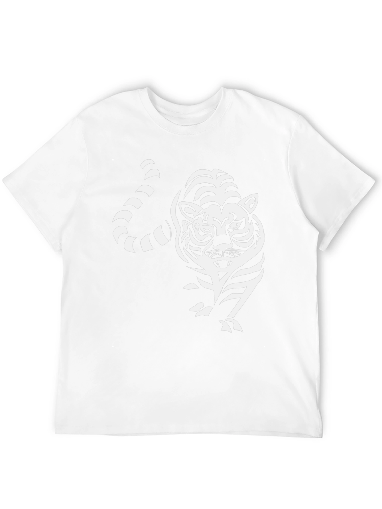 Tiger Graphic Print Tee - Stylish Black T-Shirt
