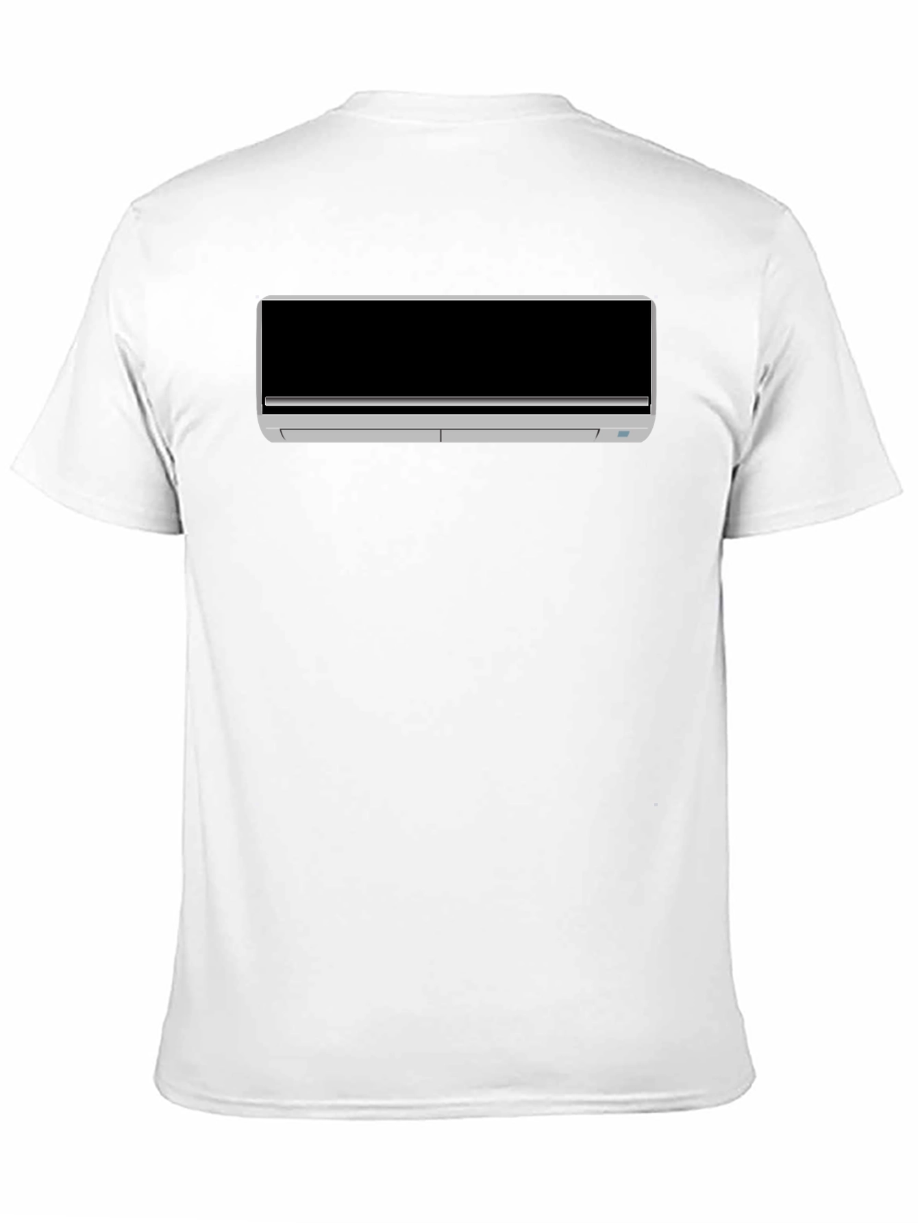 Cool AC Unit Graphic Tee - Black Cotton T-Shirt