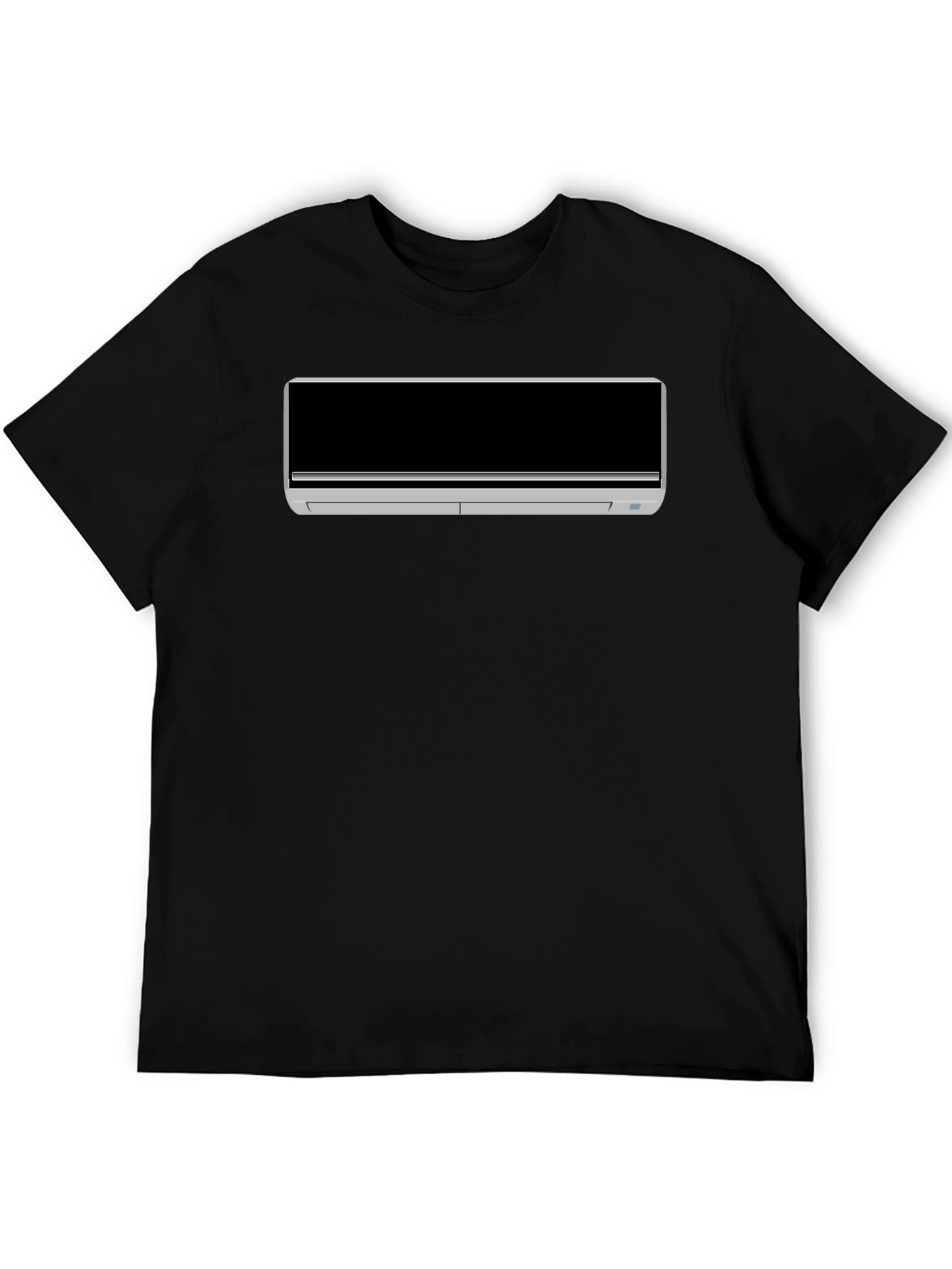 Cool AC Unit Graphic Tee - Black Cotton T-Shirt