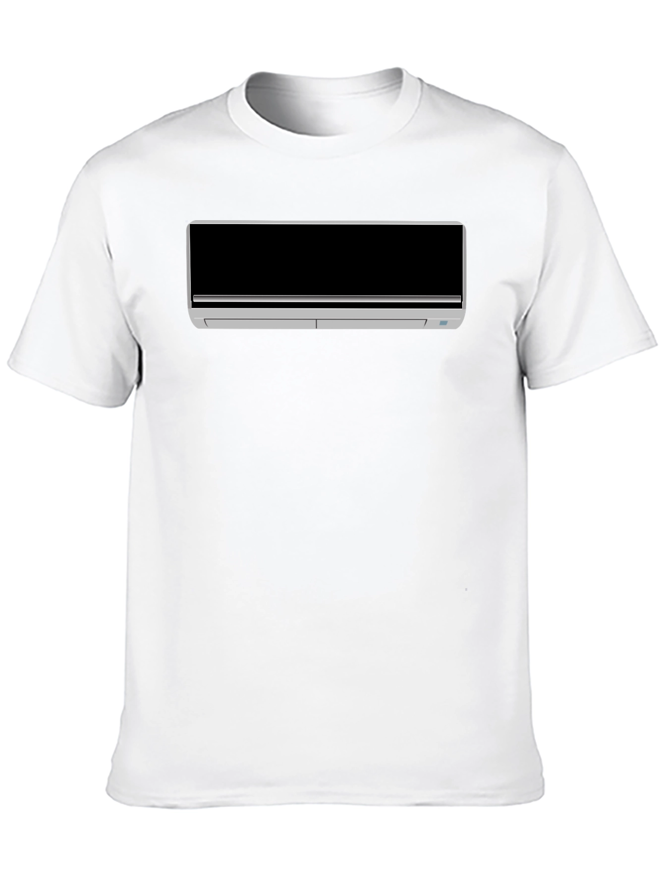 Cool AC Unit Graphic Tee - Black Cotton T-Shirt