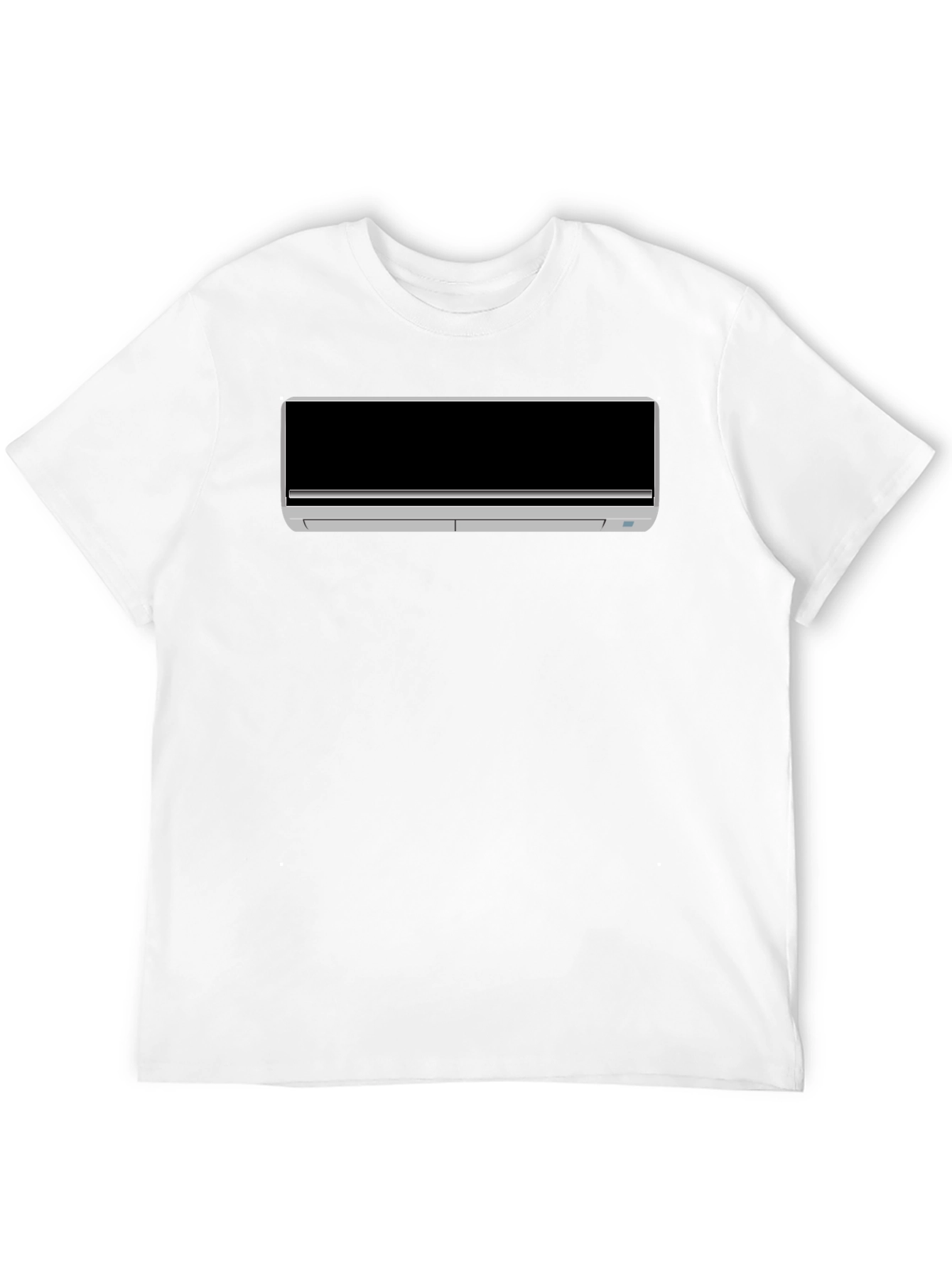 Cool AC Unit Graphic Tee - Black Cotton T-Shirt