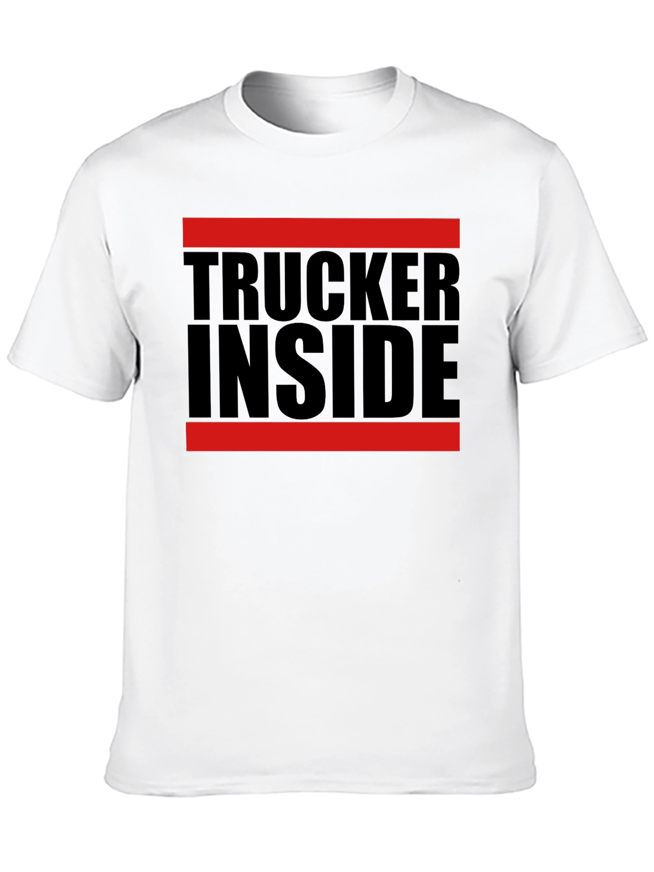 Trucker Inside Graphic Tee - Black