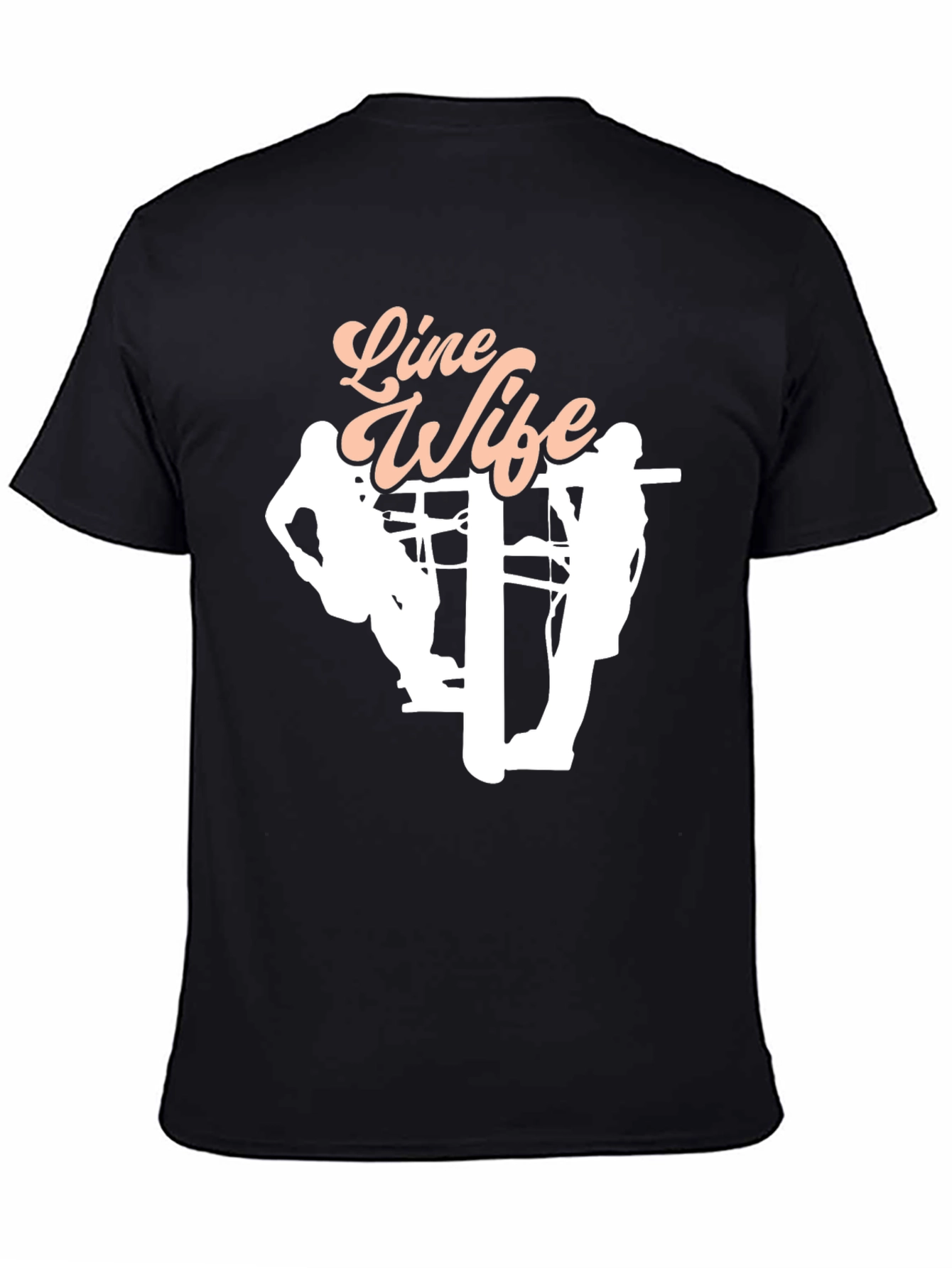 Line Wife T-Shirt - Black Graphic Tee