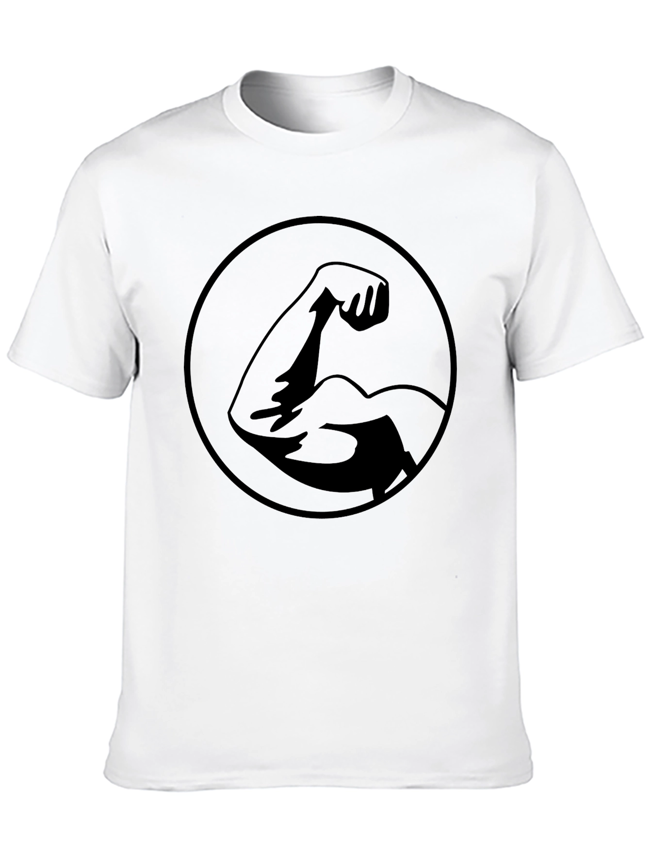 Muscle Arm Graphic T-Shirt - Power & Strength