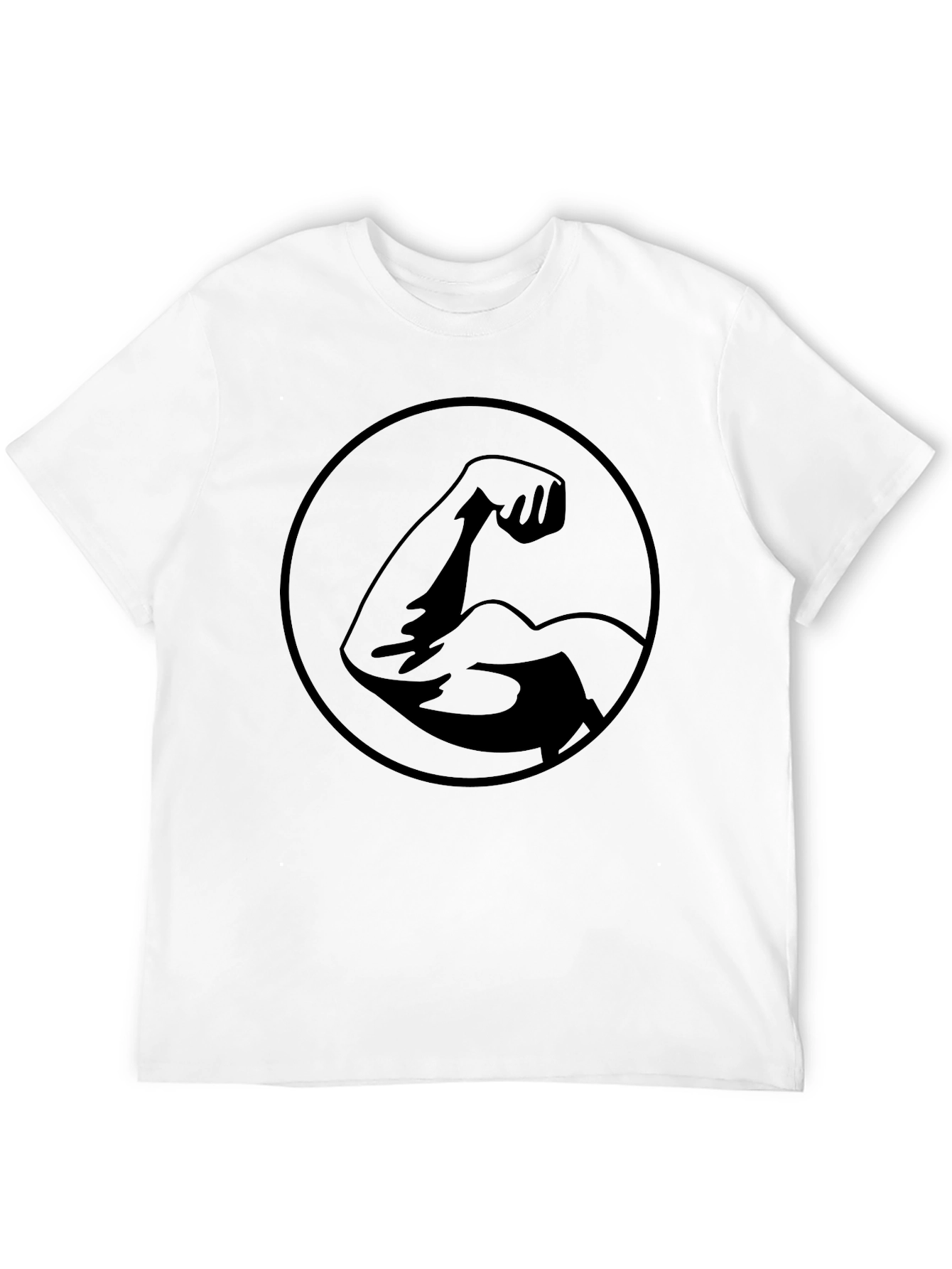 Muscle Arm Graphic T-Shirt - Power & Strength