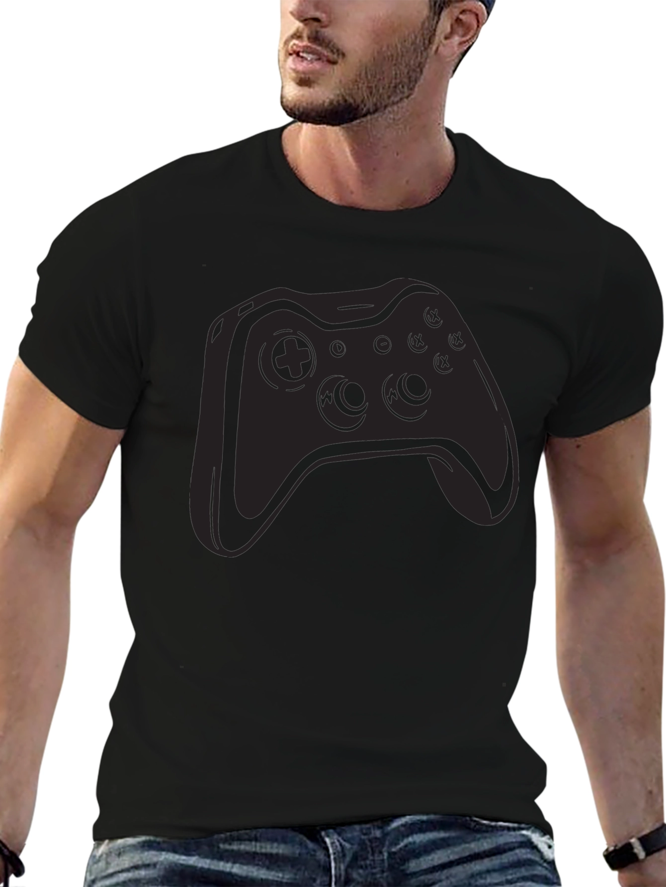 Gamer Controller T-Shirt - Black Graphic Tee