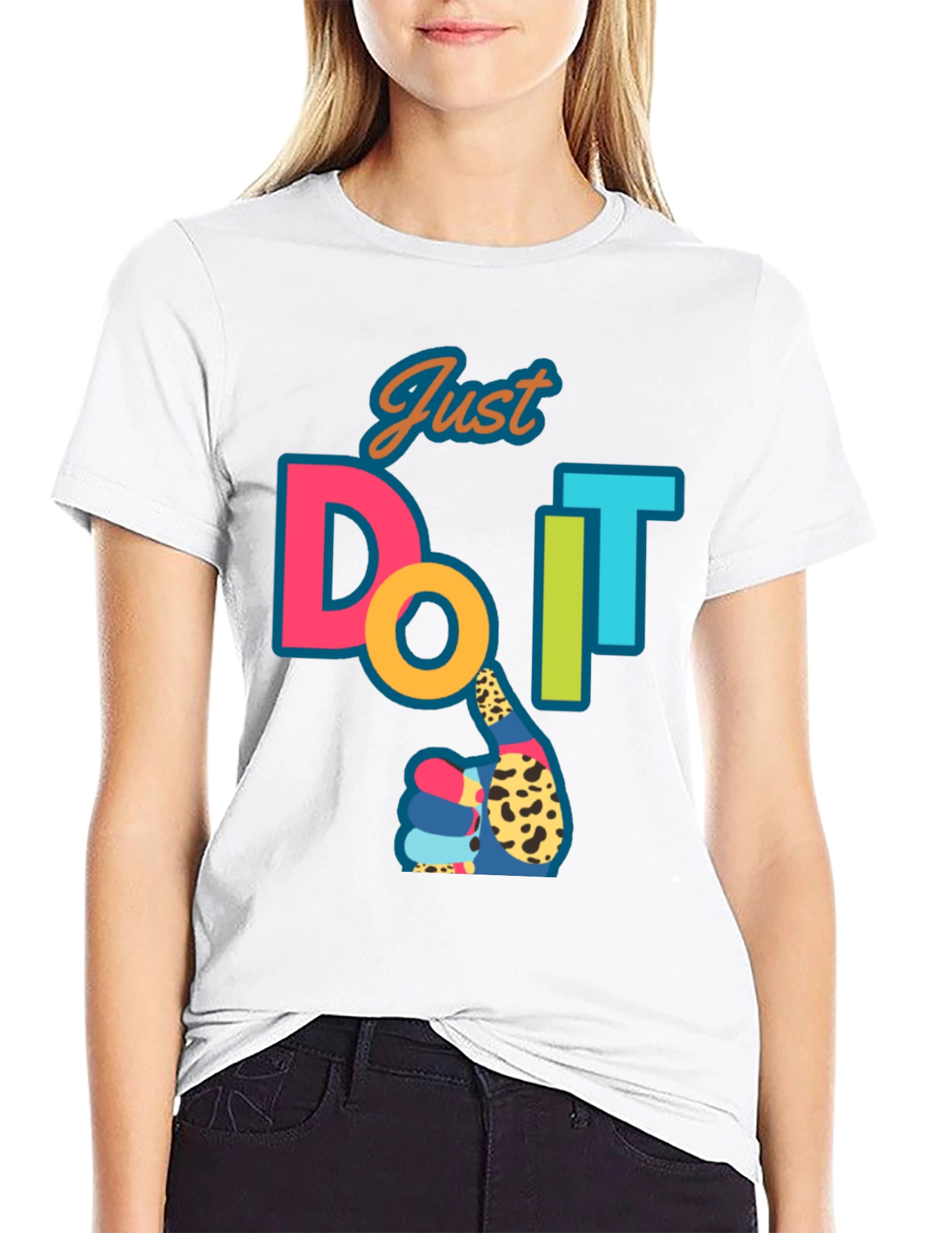 Just Do It T-Shirt - Graphic Print Cotton Tee