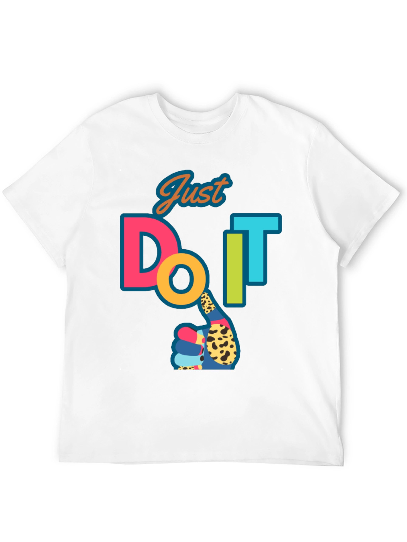Just Do It T-Shirt - Graphic Print Cotton Tee