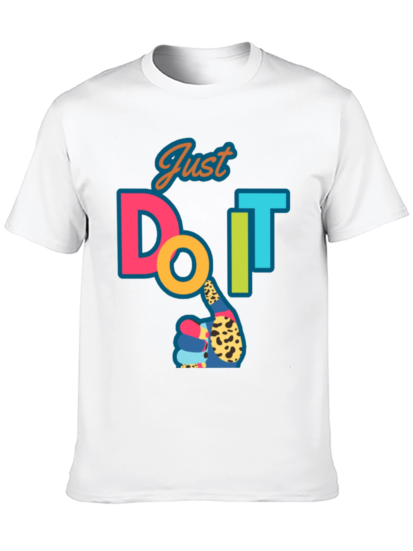 Just Do It T-Shirt - Graphic Print Cotton Tee