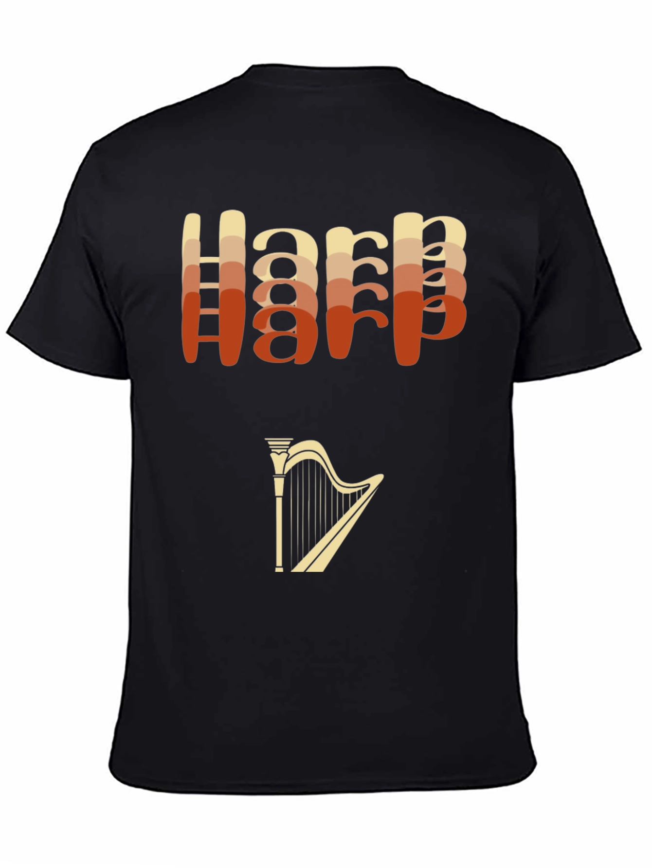 Retro Harp Graphic T-Shirt