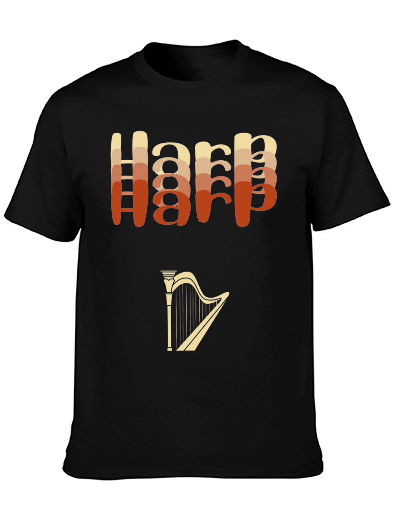 Retro Harp Graphic T-Shirt