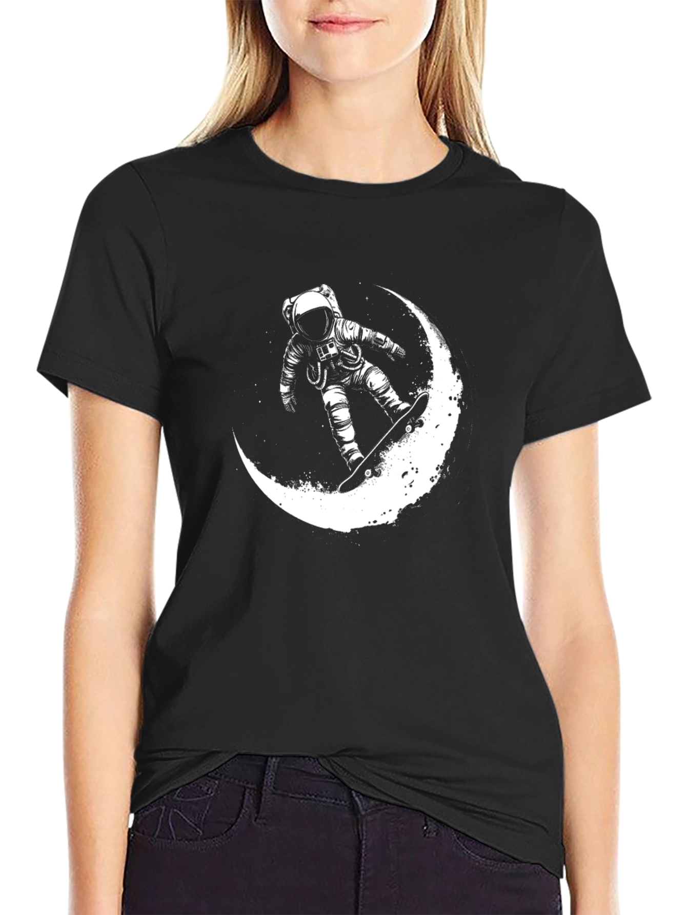 Astronaut Moon Ride Graphic T-Shirt