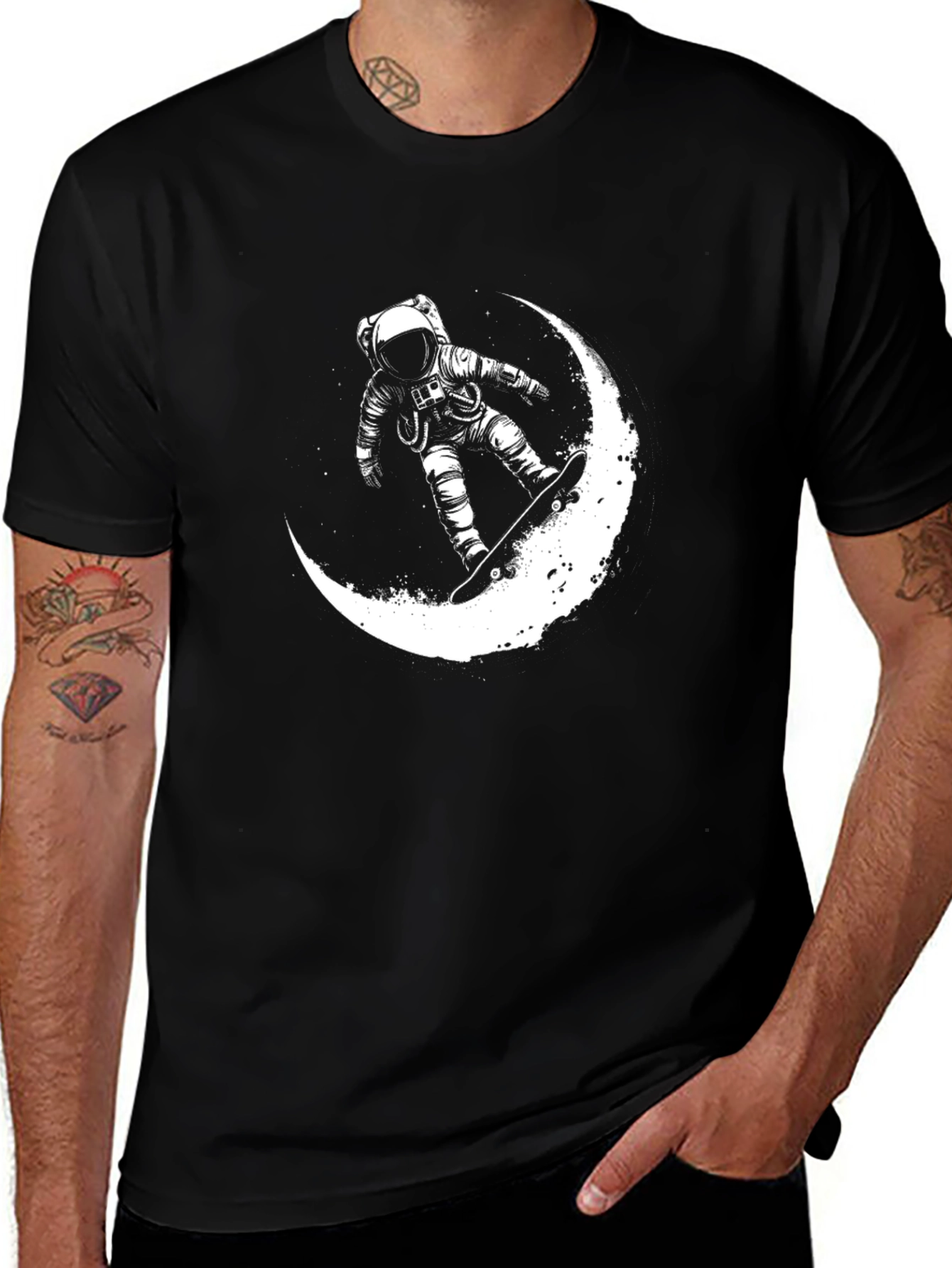 Astronaut Moon Ride Graphic T-Shirt