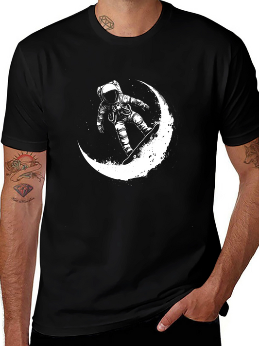 Astronaut Moon Ride Graphic T-Shirt
