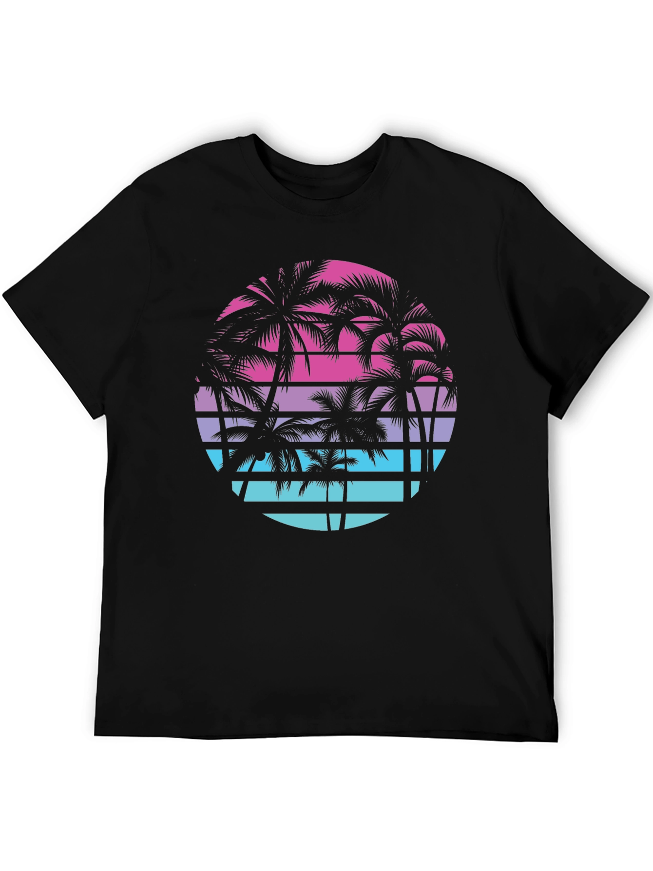 Retro Palm Tree Sunset T-Shirt